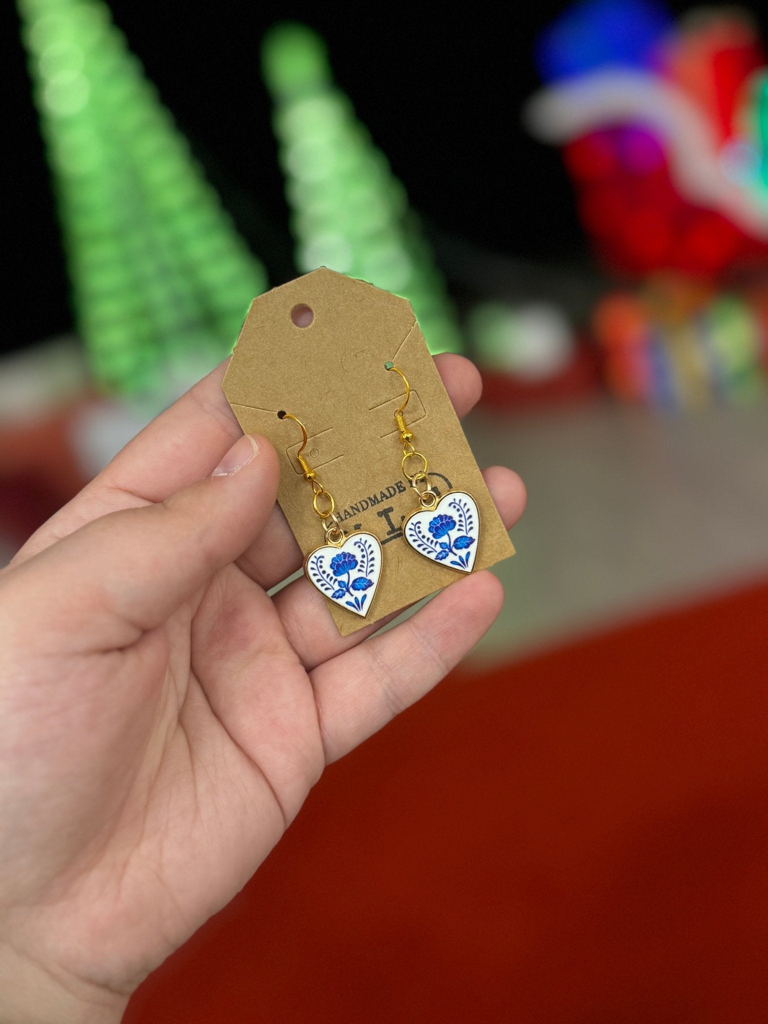 Tea Room Heart Earrings