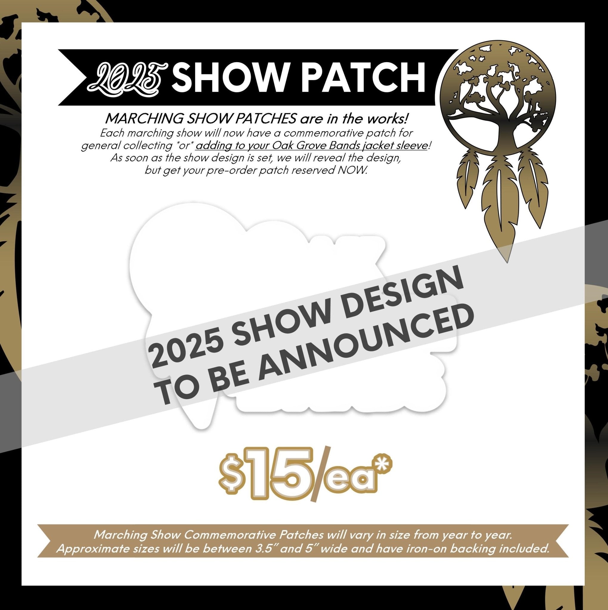 Oak Grove Bands 2025 Show Patch Pre-Order (design to be announced)