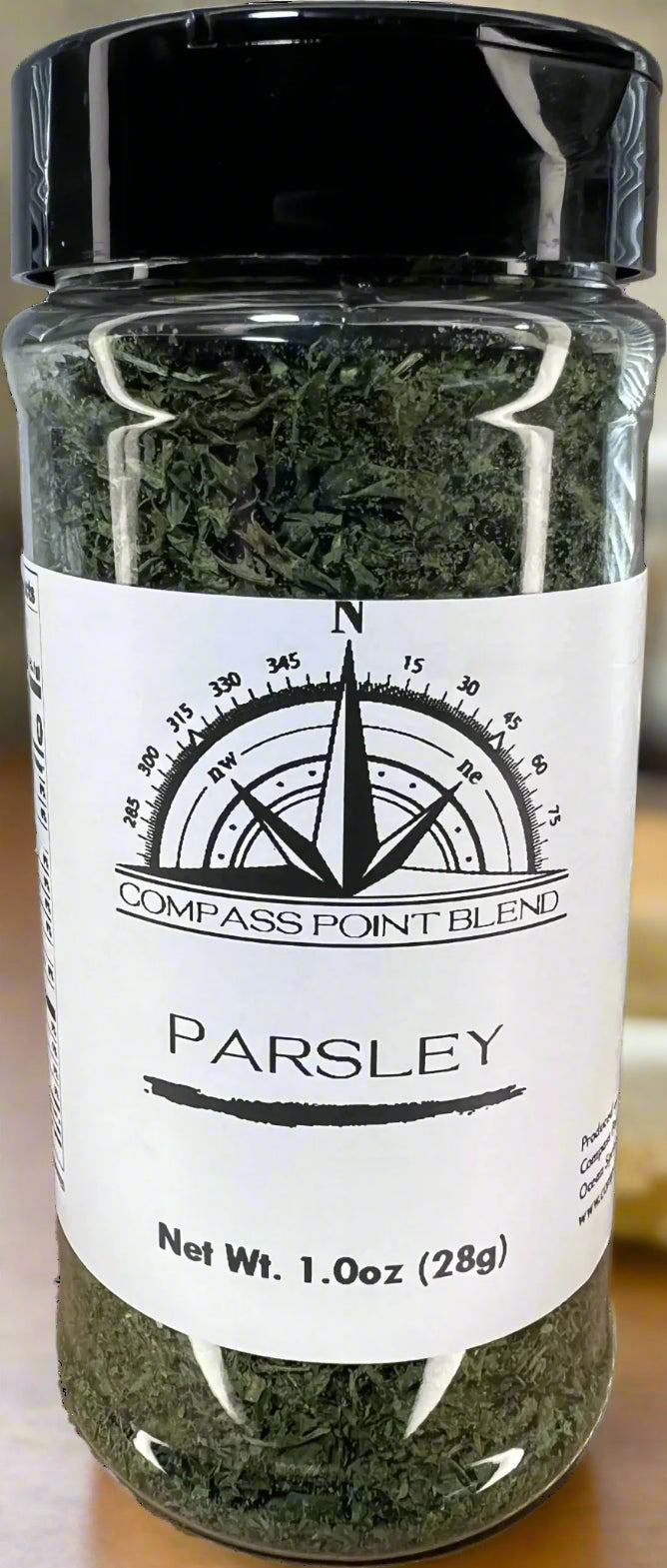 Compass Point Blends Parsley - Dried Herb Spice. All Natural.  Flavorful Herb Blend in a Glass Jar.