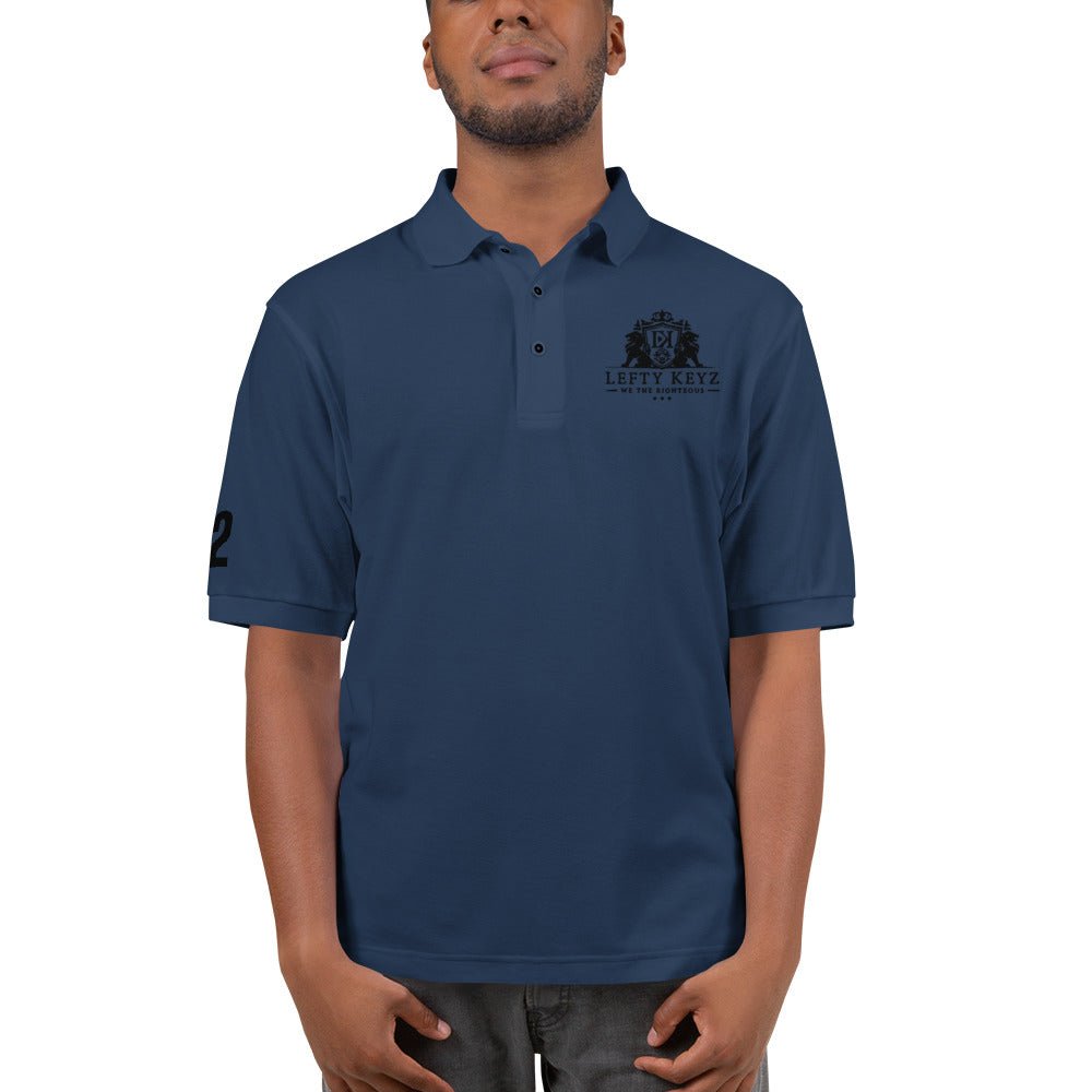 Men's Navy Polo Shirt - Lefty Keyz Edition: Premium Style, Comfort, and Sustainability
