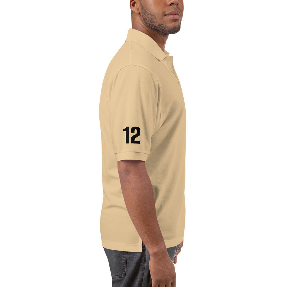 Men's Leftykeyz Edition Polo Shirt with "12" on Sleeve - Premium Style