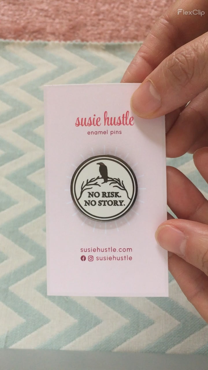 Word Nerd Enamel Pin – Book Lover & Writer Badge