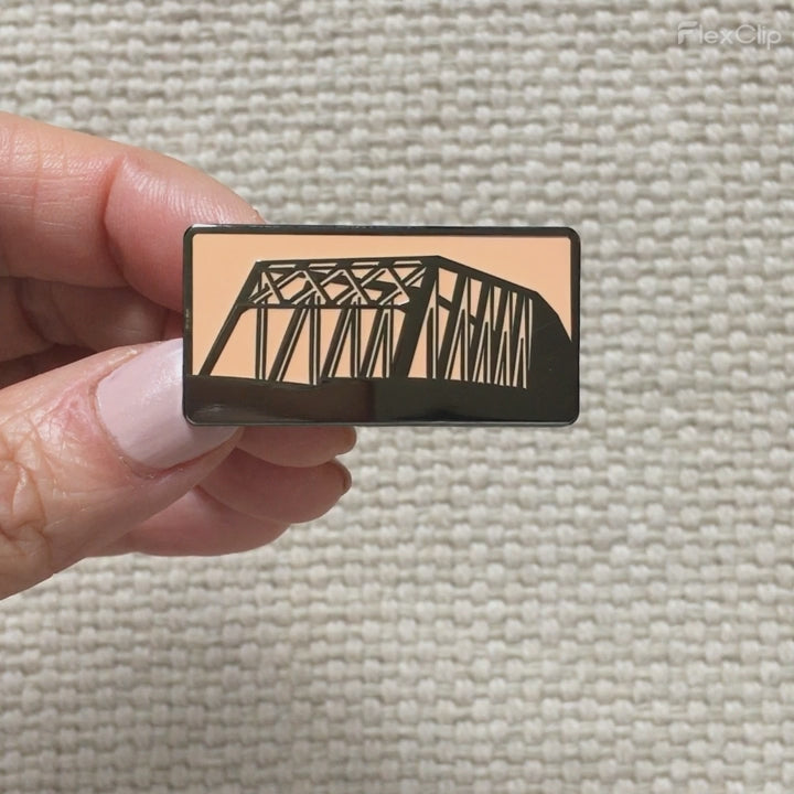 Keesler Bridge Greenwood MS Enamel Pin