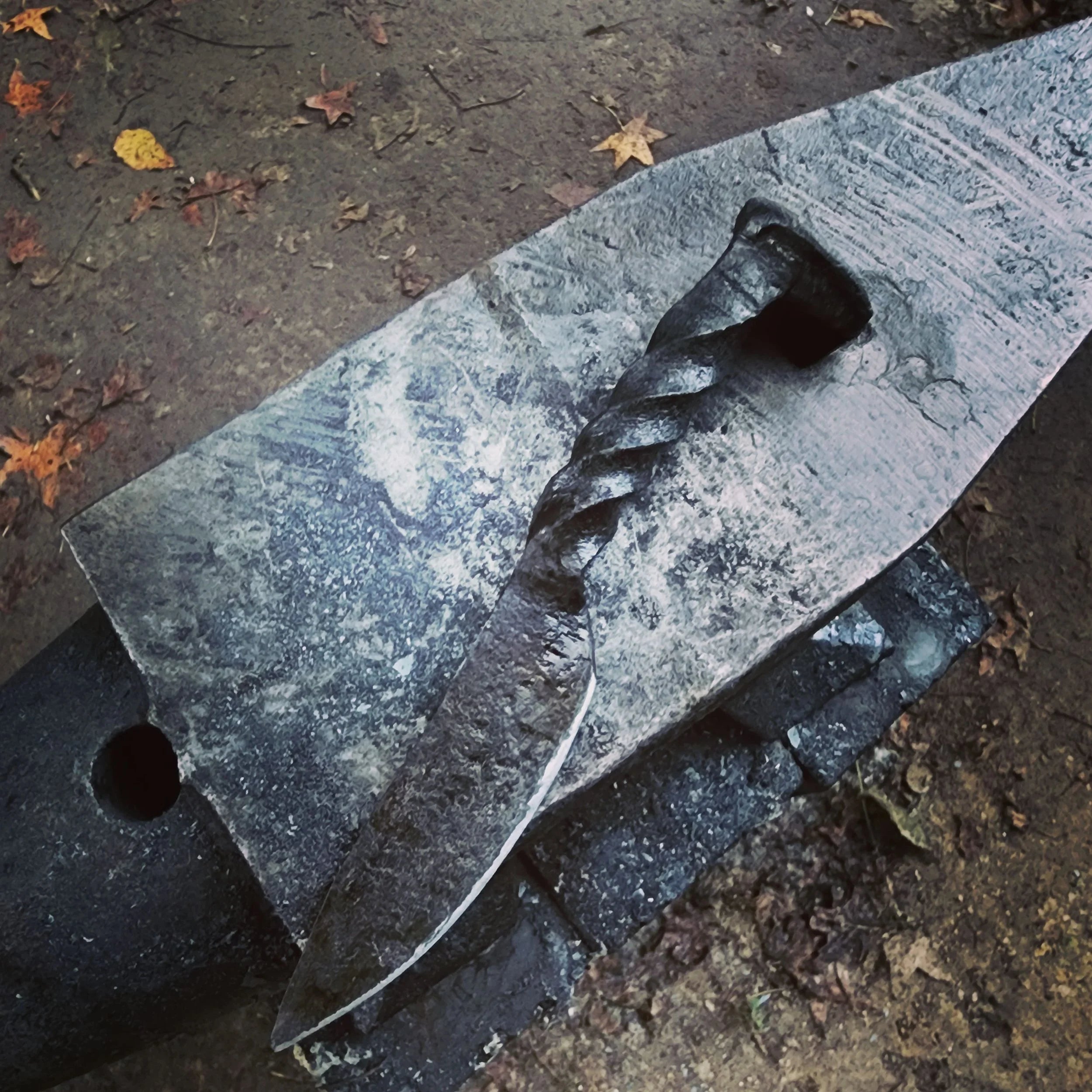 Hand Forged Railroad Knife