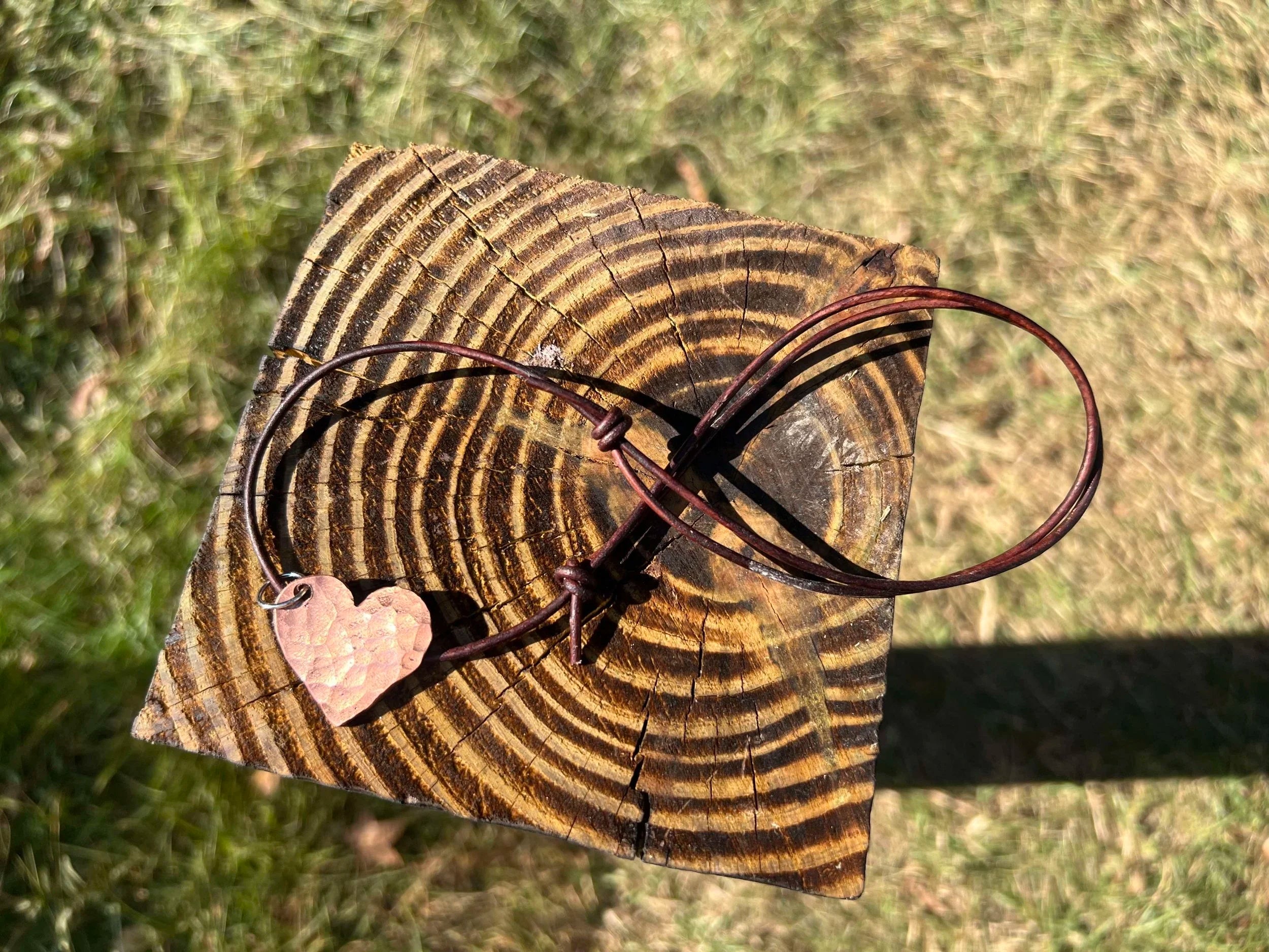 Copper Heart Pendents
