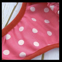 Rainbow and Red Polka dot Doggie Diaper with Suspenders by Coastal Couture Pet Boutique | Main Street Collective Mississippi Handmade Gifts and Marketplace