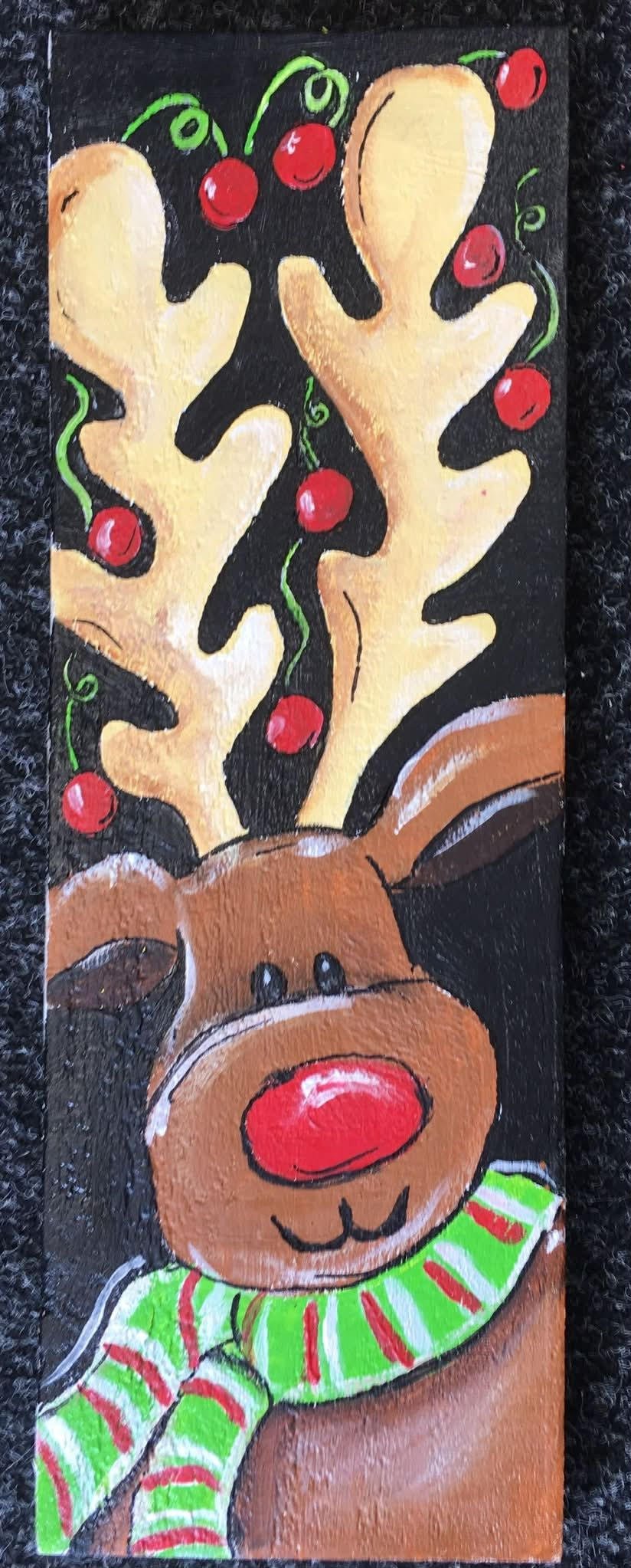 Paint Night at The Sanctuary – Holiday Reindeer or Flamingo Canvas (Dec 10)