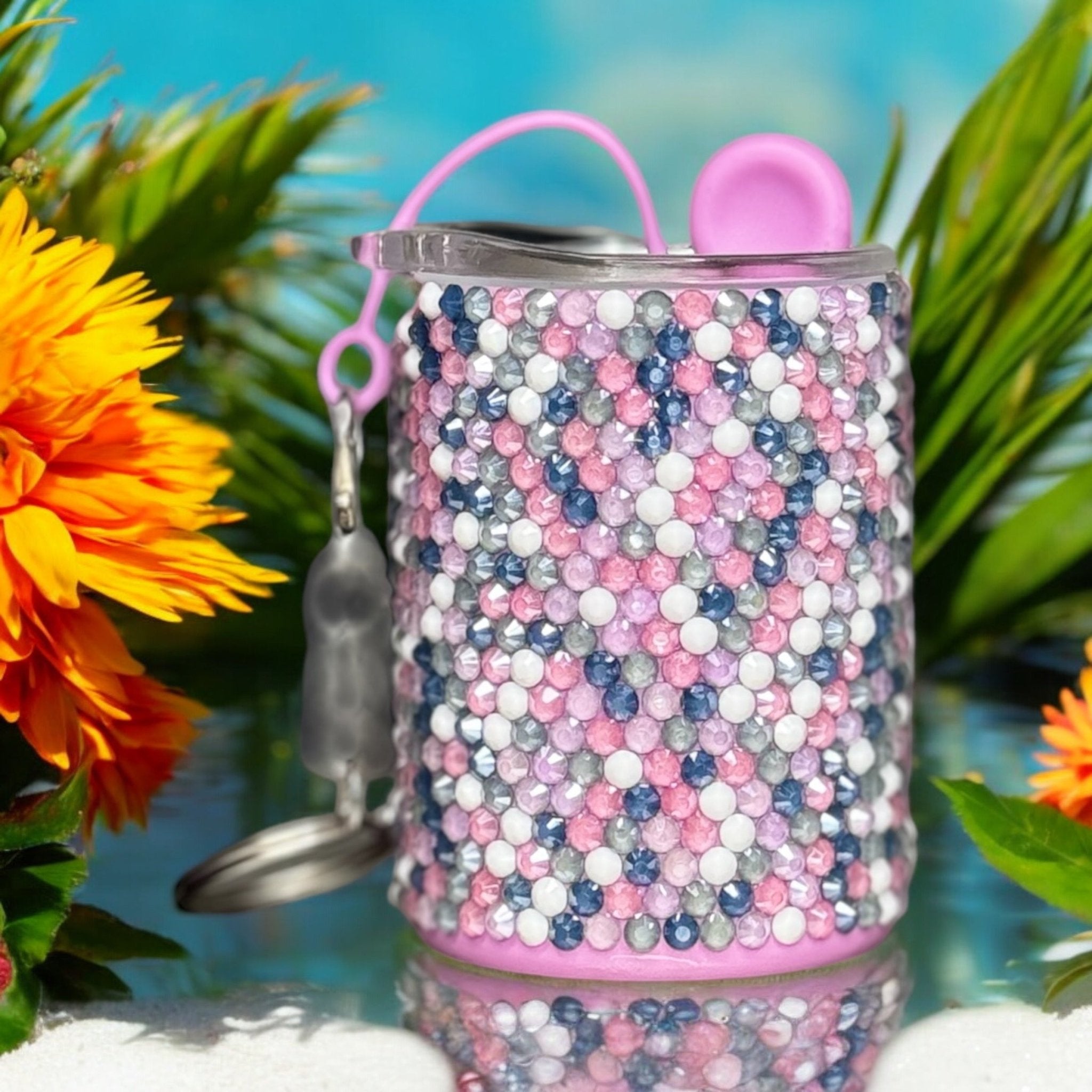 Rhinestone Shot Glass 3 oz - Handmade Sparkling Shot Glasses - Unique Gift - Main Street Collective LLC