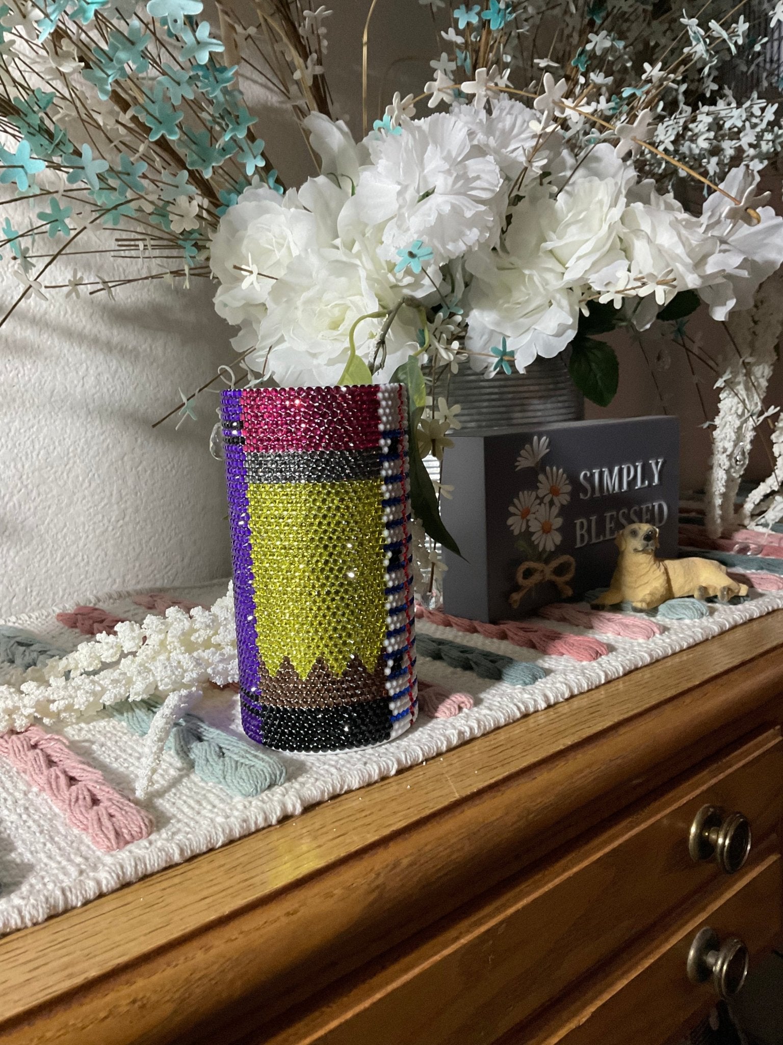 Rhinestone Can Cooler: Sparkly Insulated Drinkware - Main Street Collective L.L.C