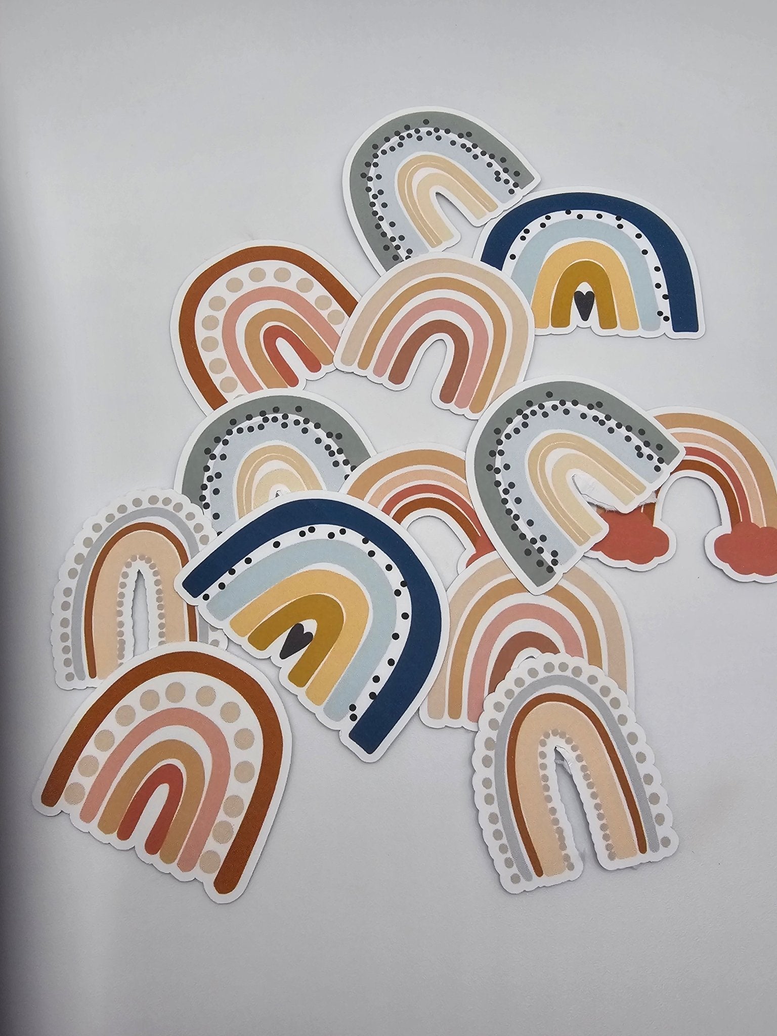 Boho Rainbow Waterproof Sticker Set