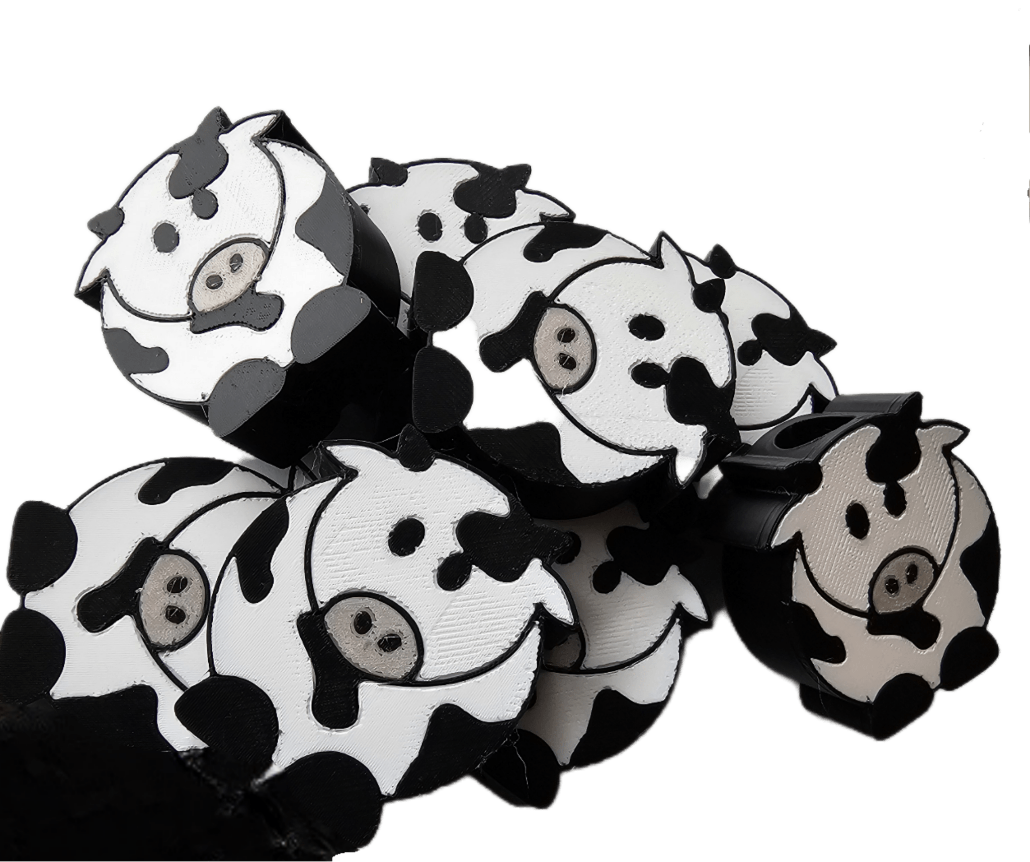 Cow Straw Toppers - 3D Printed Tumbler Accessories | Main Street Collective (10-Pack)