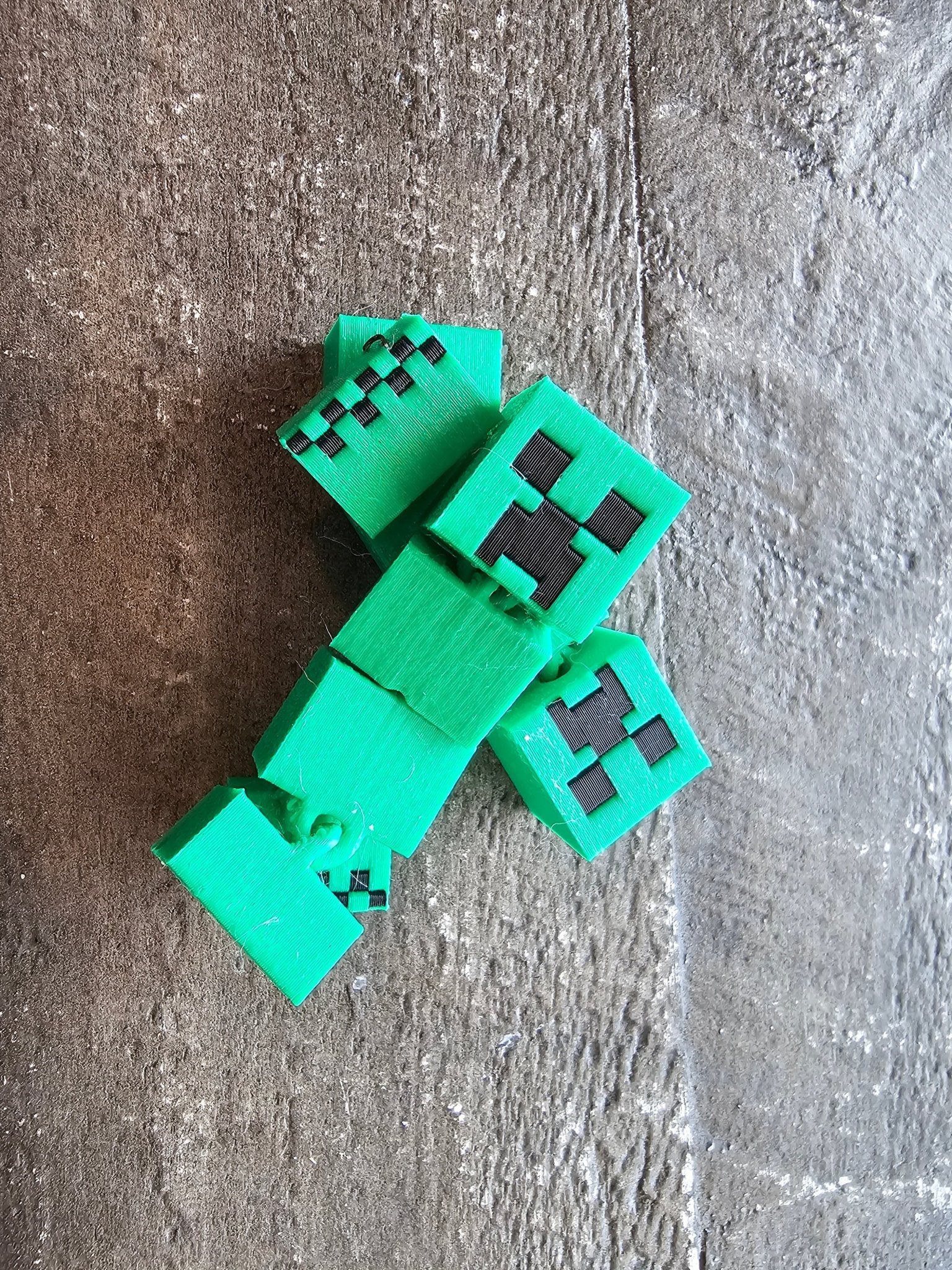 Minecraft Creeper Figurine: 3D Printed Green Pixel Monster from The Tween Space