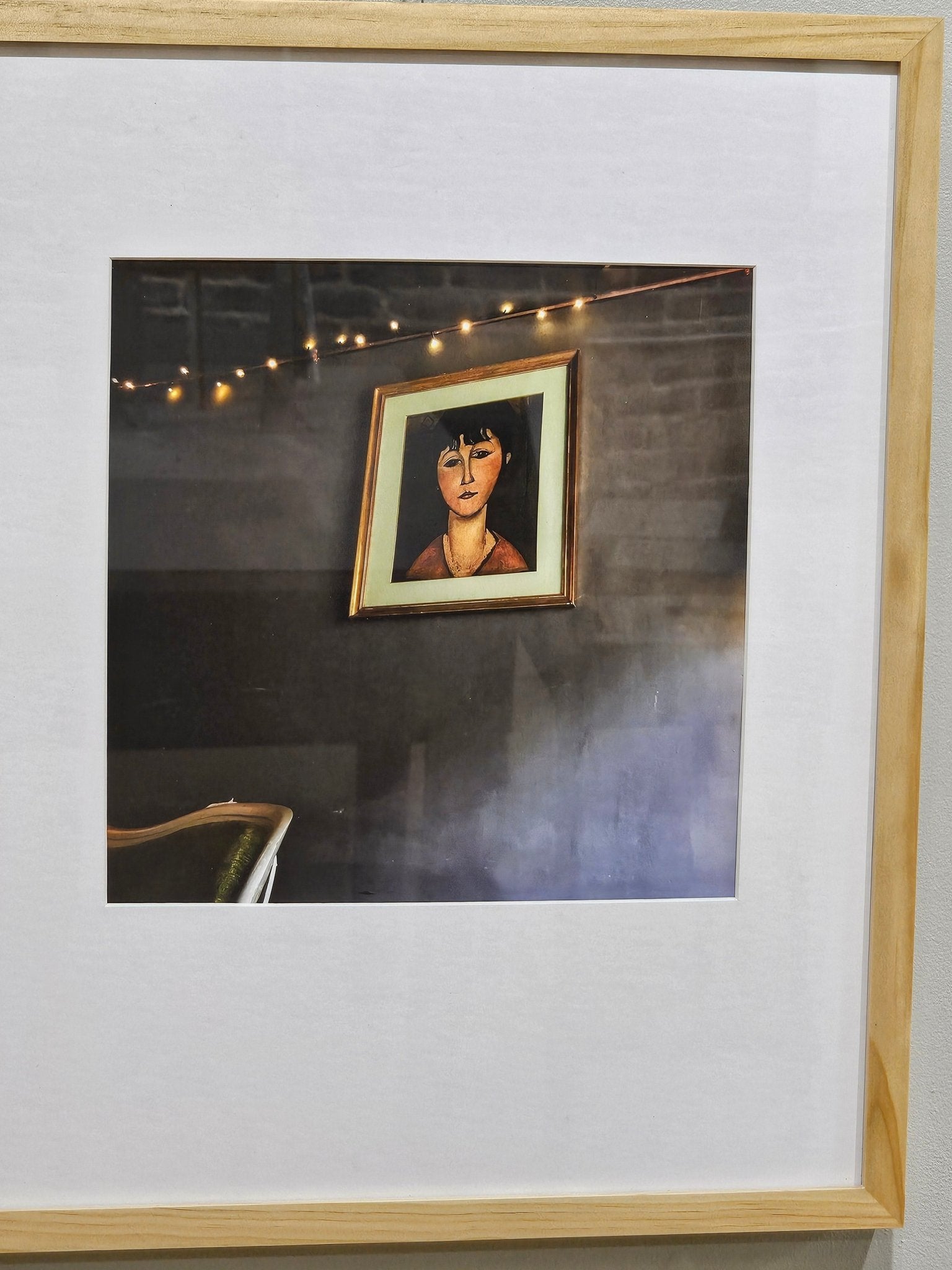 Framed 'Pinturrichio Cafe' art by Betty Press: Portrait painting, cafe scene.