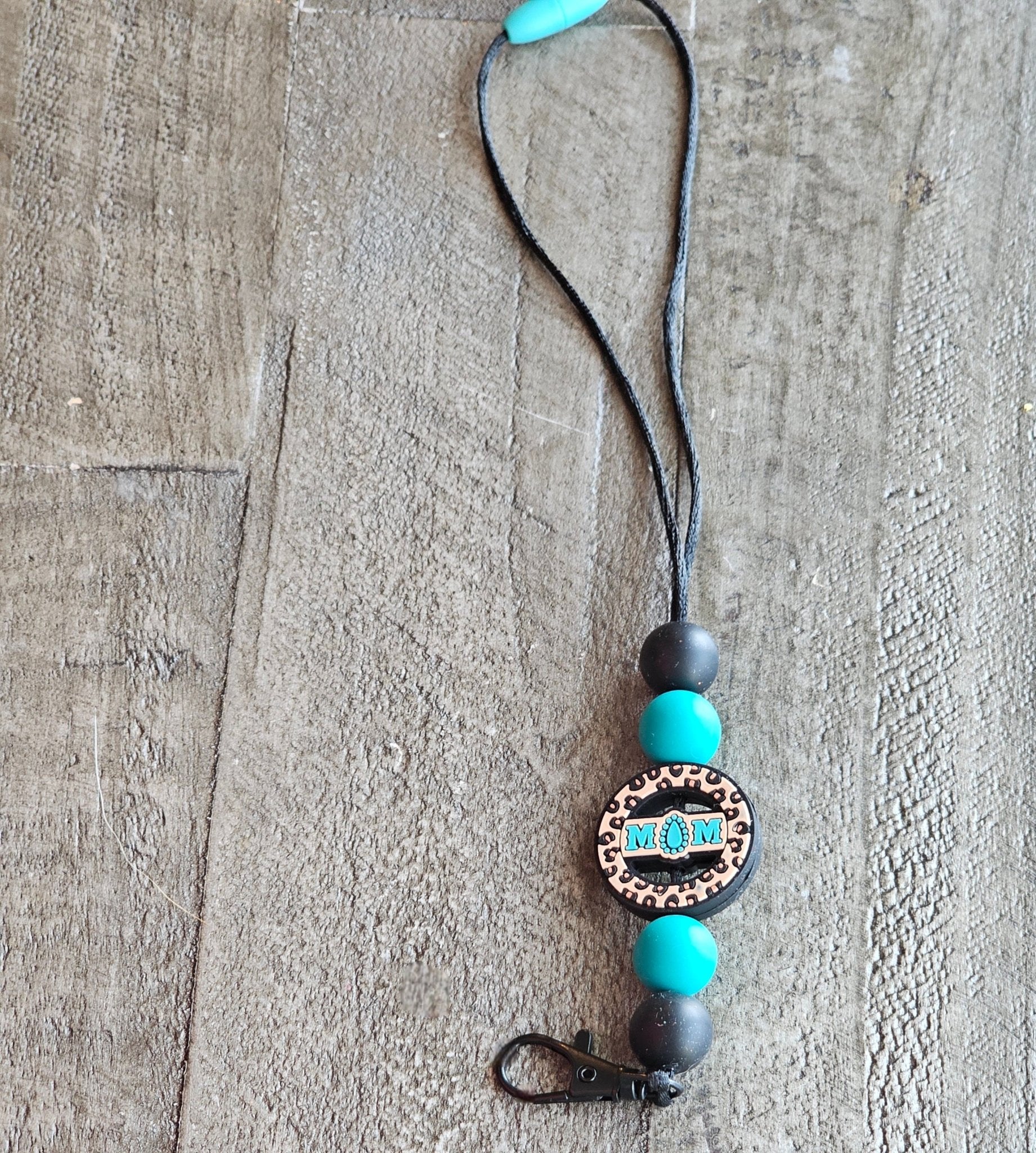 Main Street Collective "MOM" Lanyard: Adjustable Car Freshie Holder, Rearview Mirror Accessory.