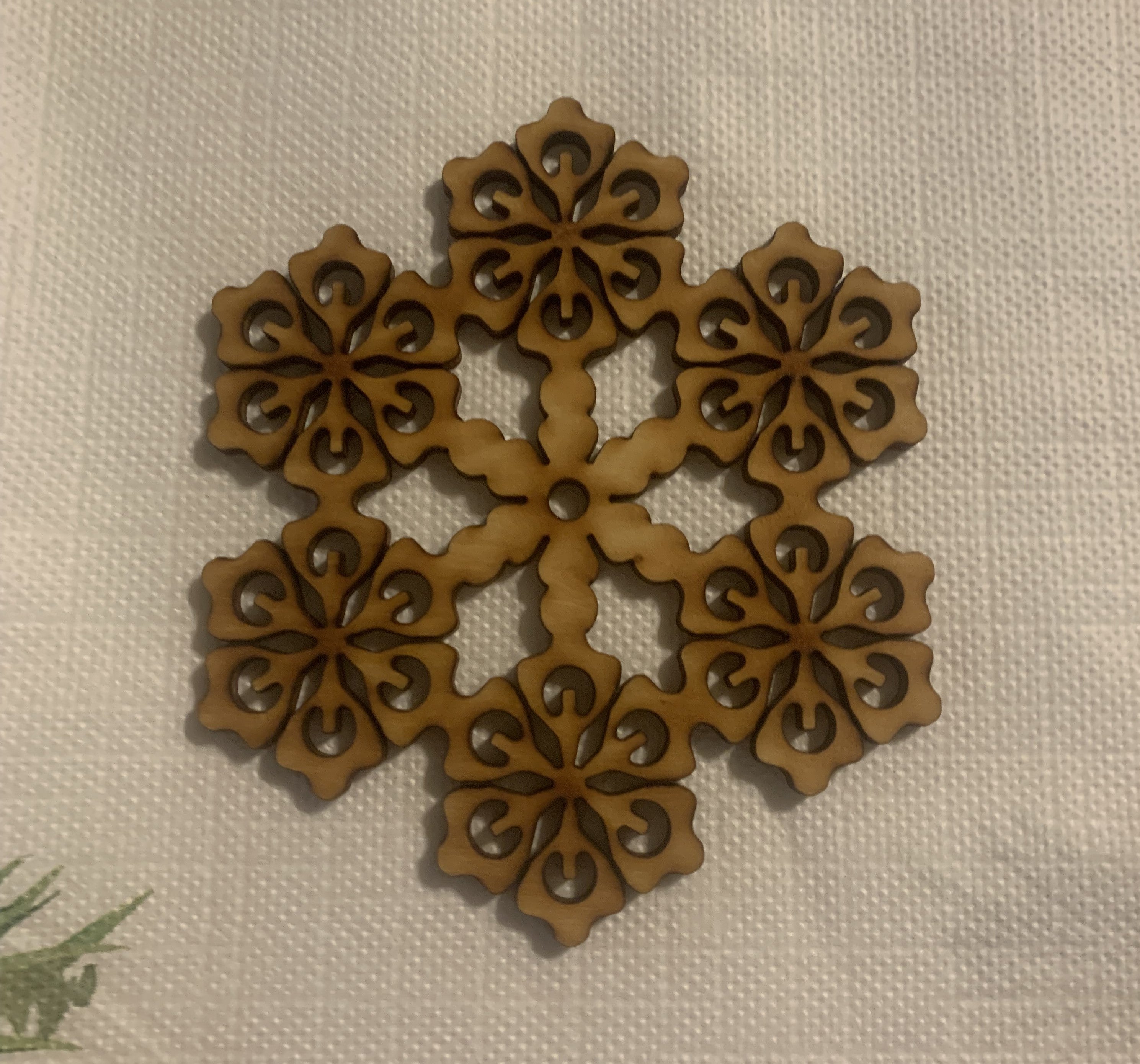 Rustic Wooden Snowflake Ornament by Main Street Collective: Christmas in July Craft