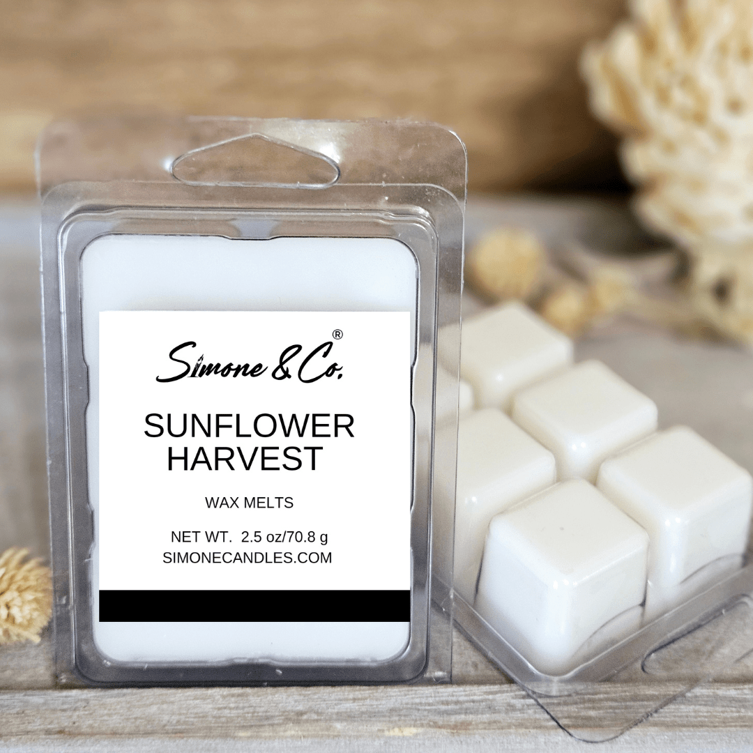 Simone & Co. Sunflower Harvest Wax Melts:  Citrus & Coconut Scent