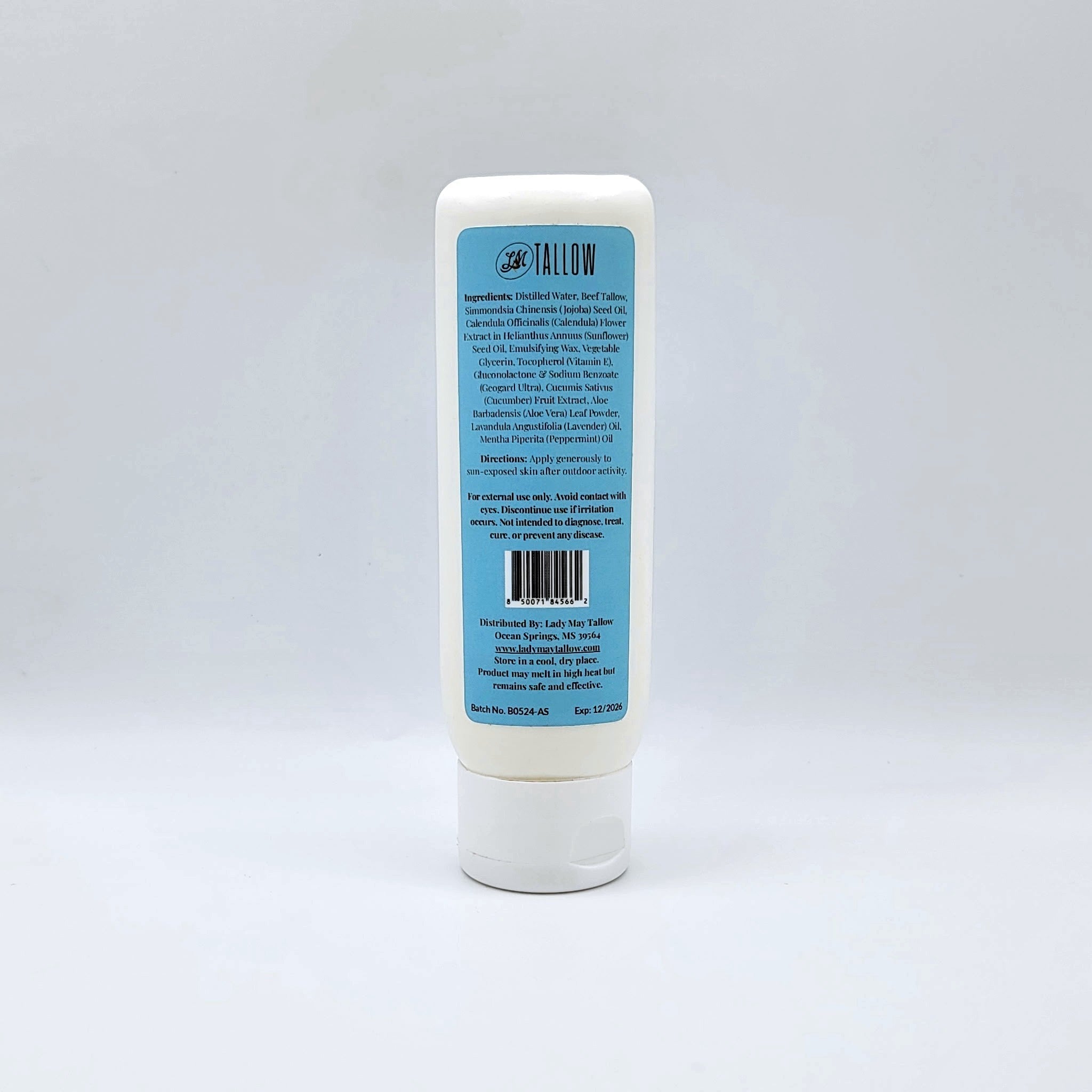 Tallow After Sun Cream - Natural Sunburn Relief & Skin Recovery with Calendula, Aloe & Lavender