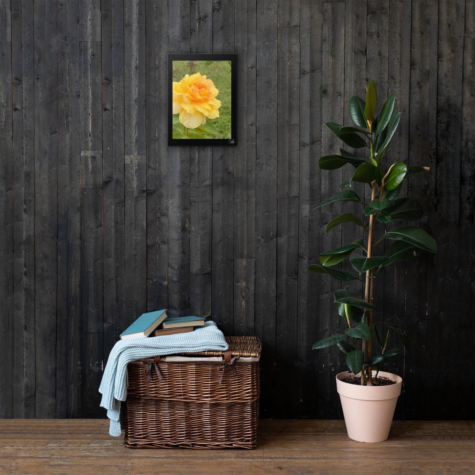 Yellow Flower Canvas Wall Art: Floral Print, Modern Wall Decor, Botanical Home Decor, Sunflower Inspired, Thin Canvas Art