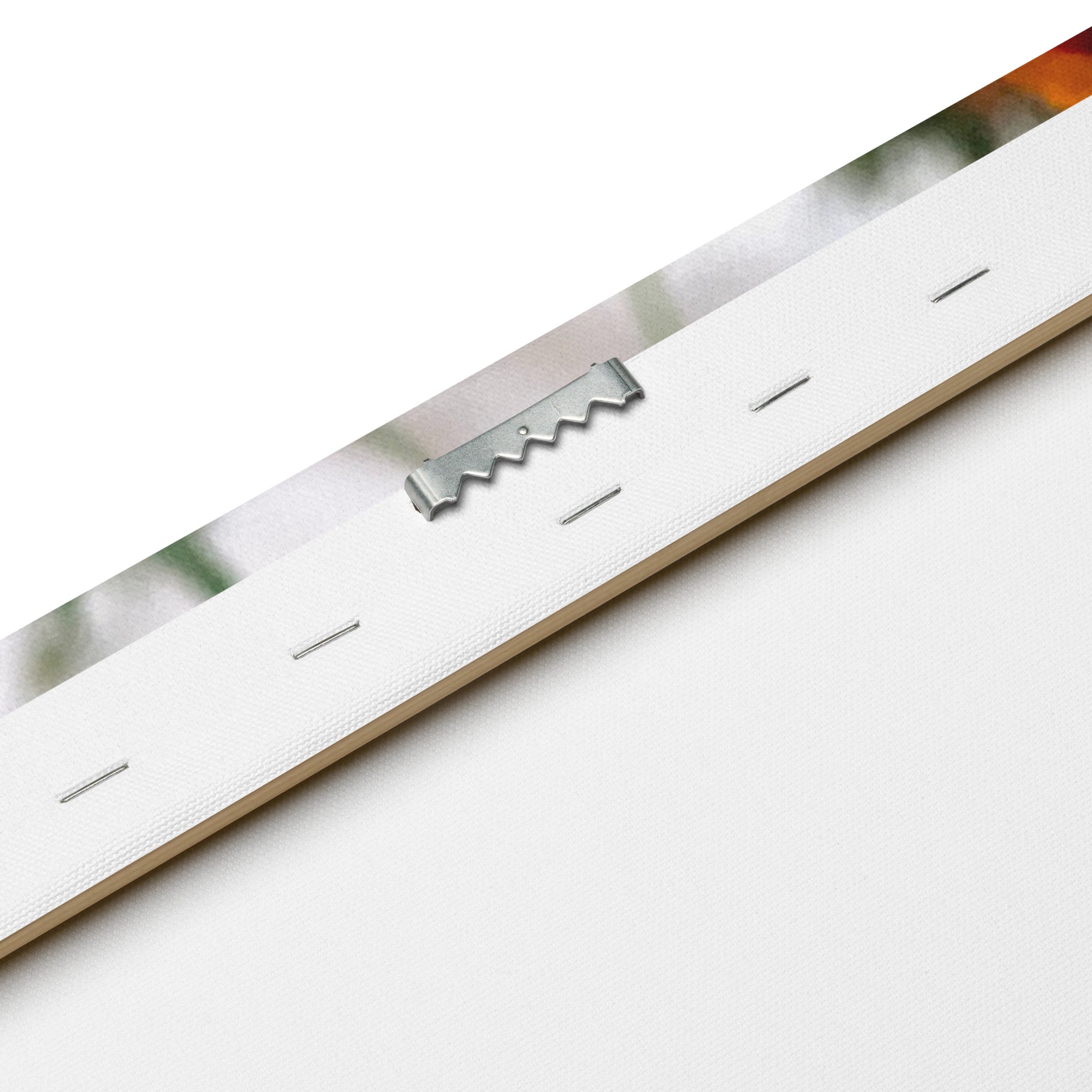 Back of Thin Canvas Print: Hanging Hardware and Mounting Details