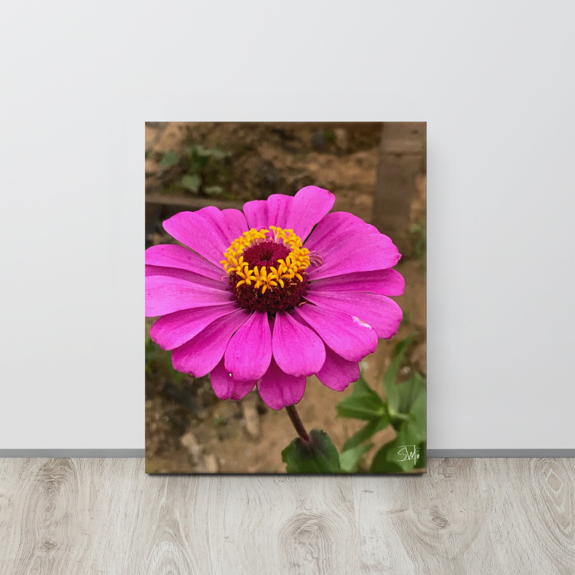 Purple Flower Canvas Print: Floral Wall Art by Main Street Collective