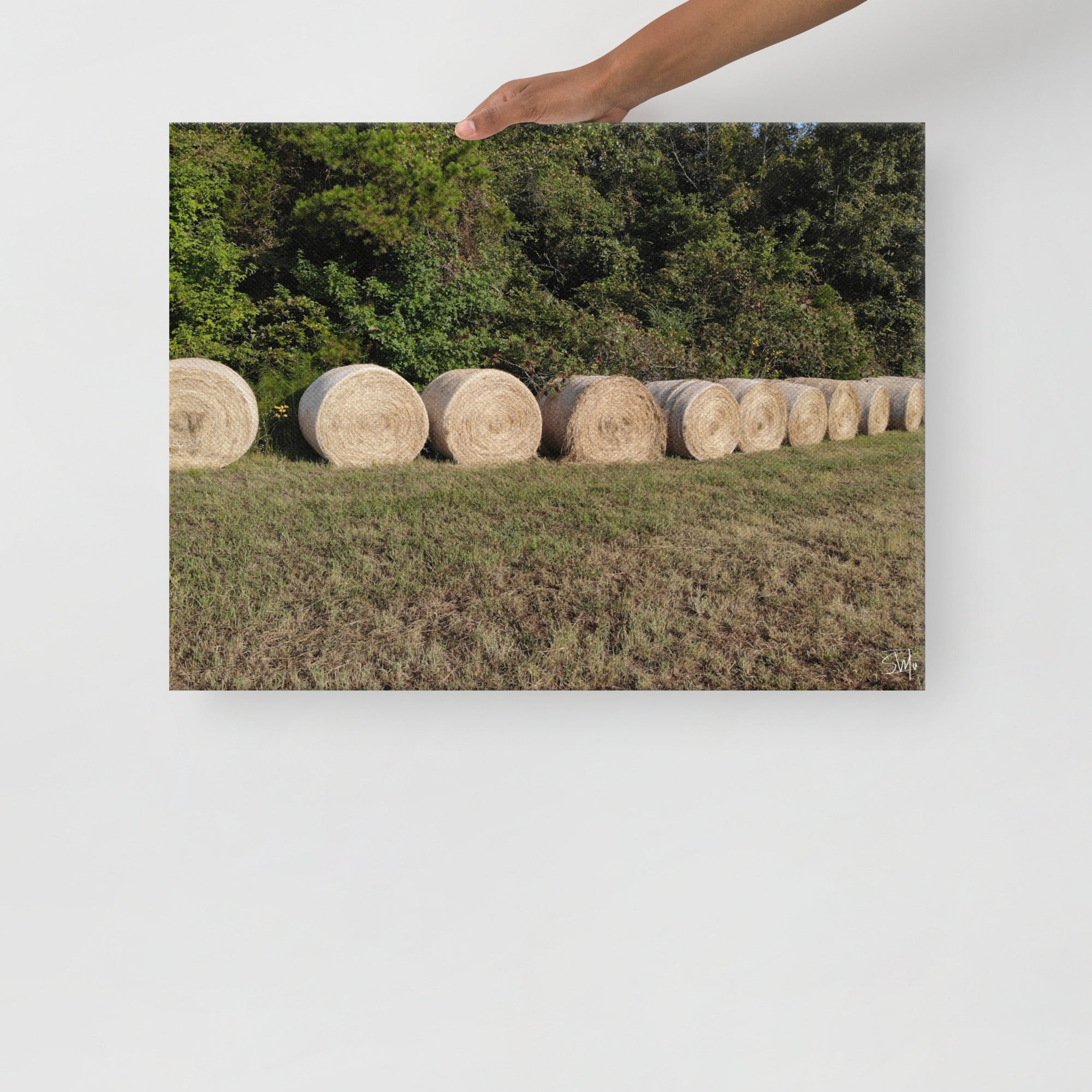 Hay Bales Field Canvas Print | Main Street Collective