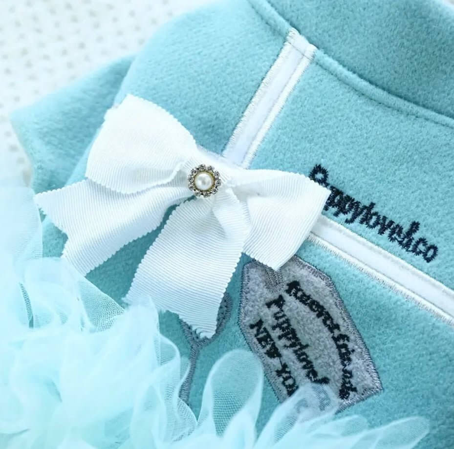 Tiffany Blue Puppy Love & Co. New York Dog Dress by Coastal Couture Pet Boutique | Main Street Collective Mississippi Handmade Gifts and Marketplace