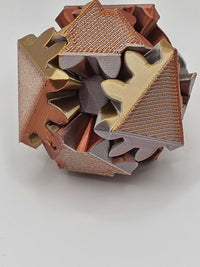 Tri - Metal Ball Spinner – Geometric Fidget Toy - Set of 4 - Main Street Collective L.L.C