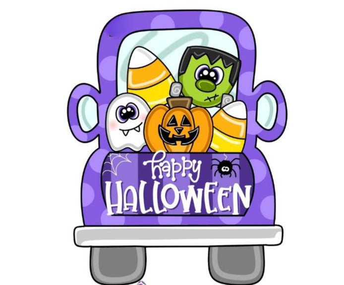 Halloween Truck Door Hanger Painting Party DIY Craft - Spooky Fun!