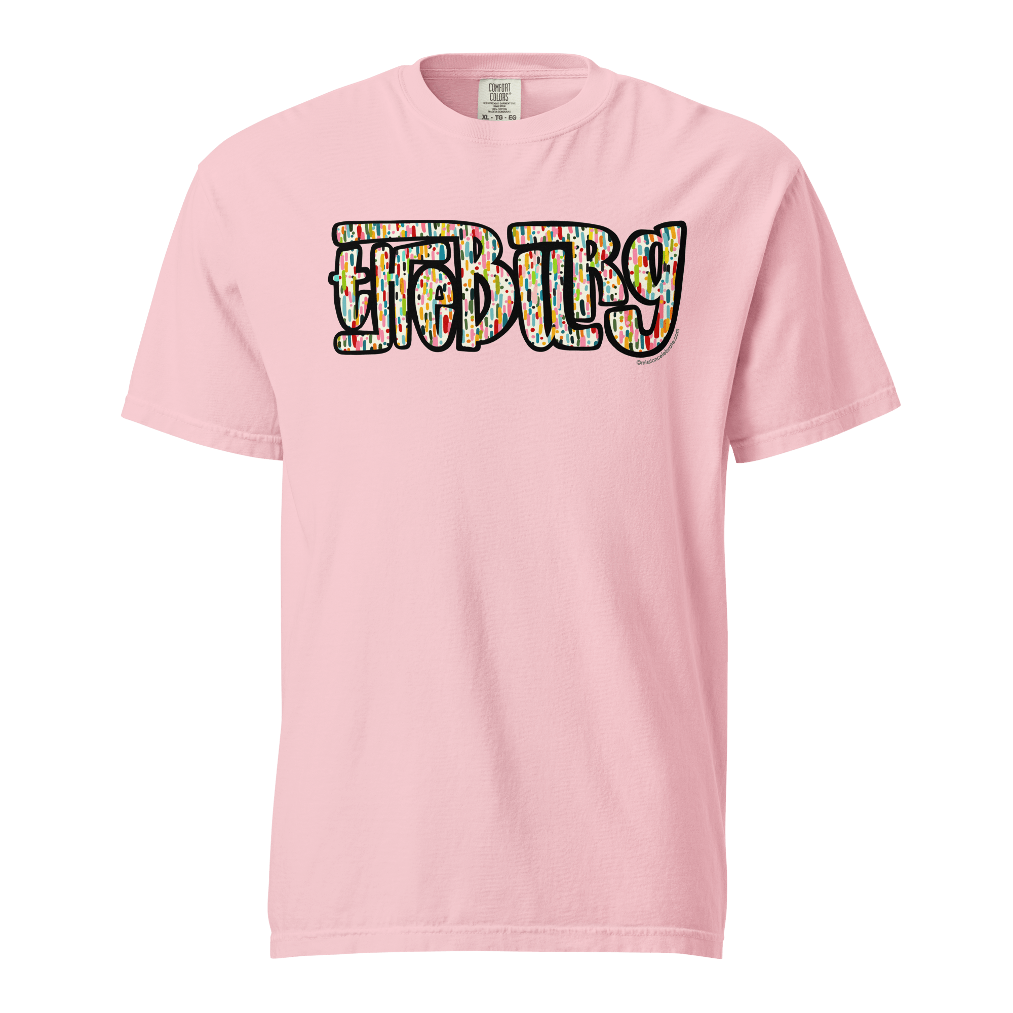 Hattiesburg Mississippi T-shirt - The Burg Confetti Art by Leslie Gonce - Main Street Collective