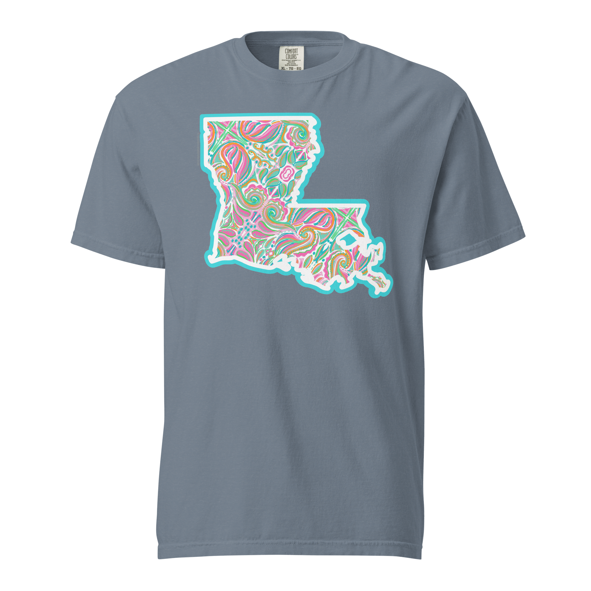 Louisiana T-Shirt: Abstract Art by Leslie Gonce - Main Street Collective