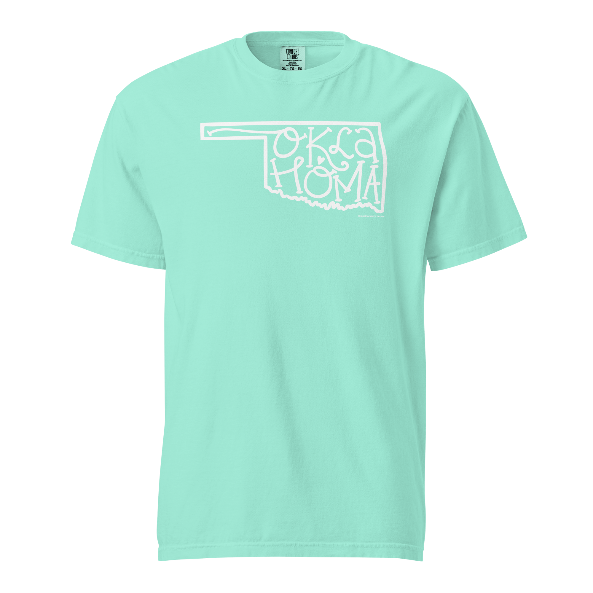 Oklahoma T-shirt - Comfort Colors - Leslie Gonce Hand-Lettered Design - Main Street Collective