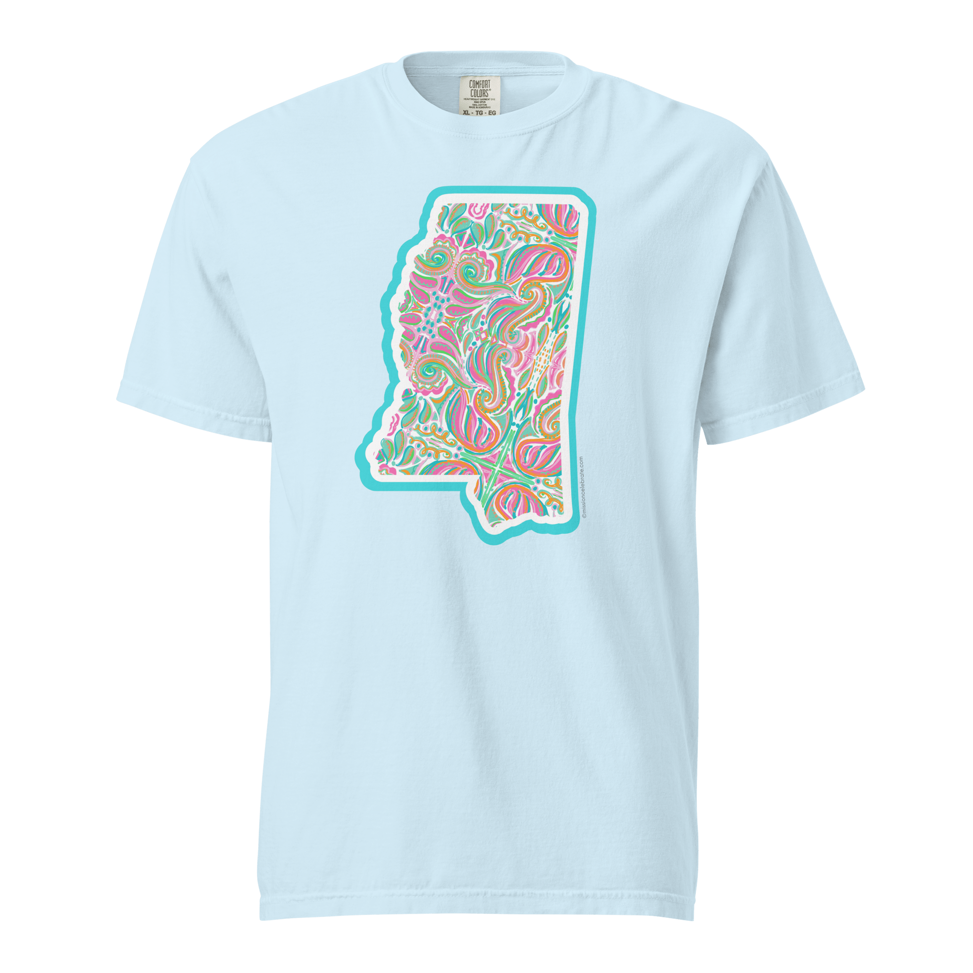 Mississippi State Pride T-Shirt: Abstract Art by Leslie Gonce at Main Street Collective