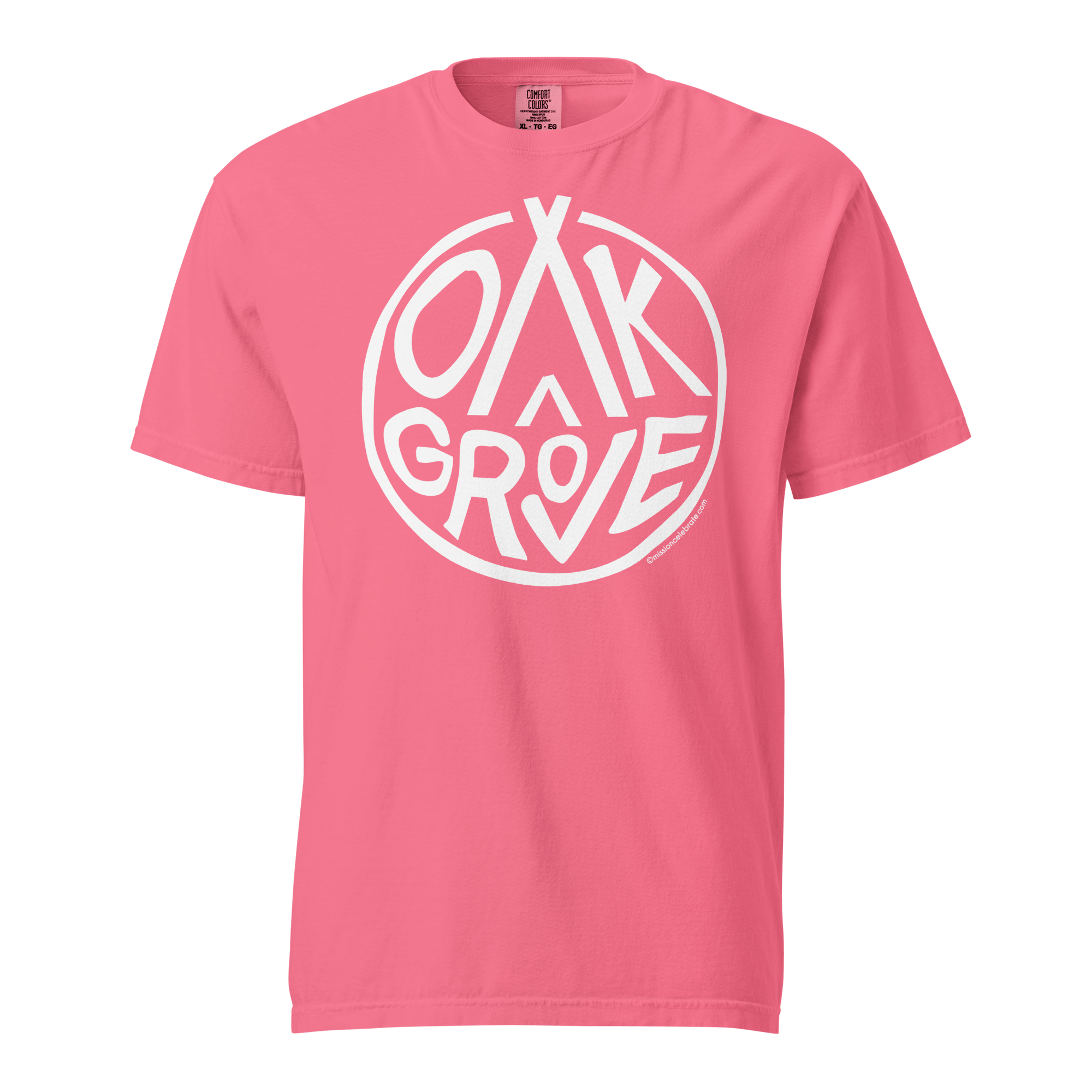 Oak Grove Handlettered Art by © Leslie Gonce Comfort Colors Short Sleeve Tee (MISSISSIPPI)