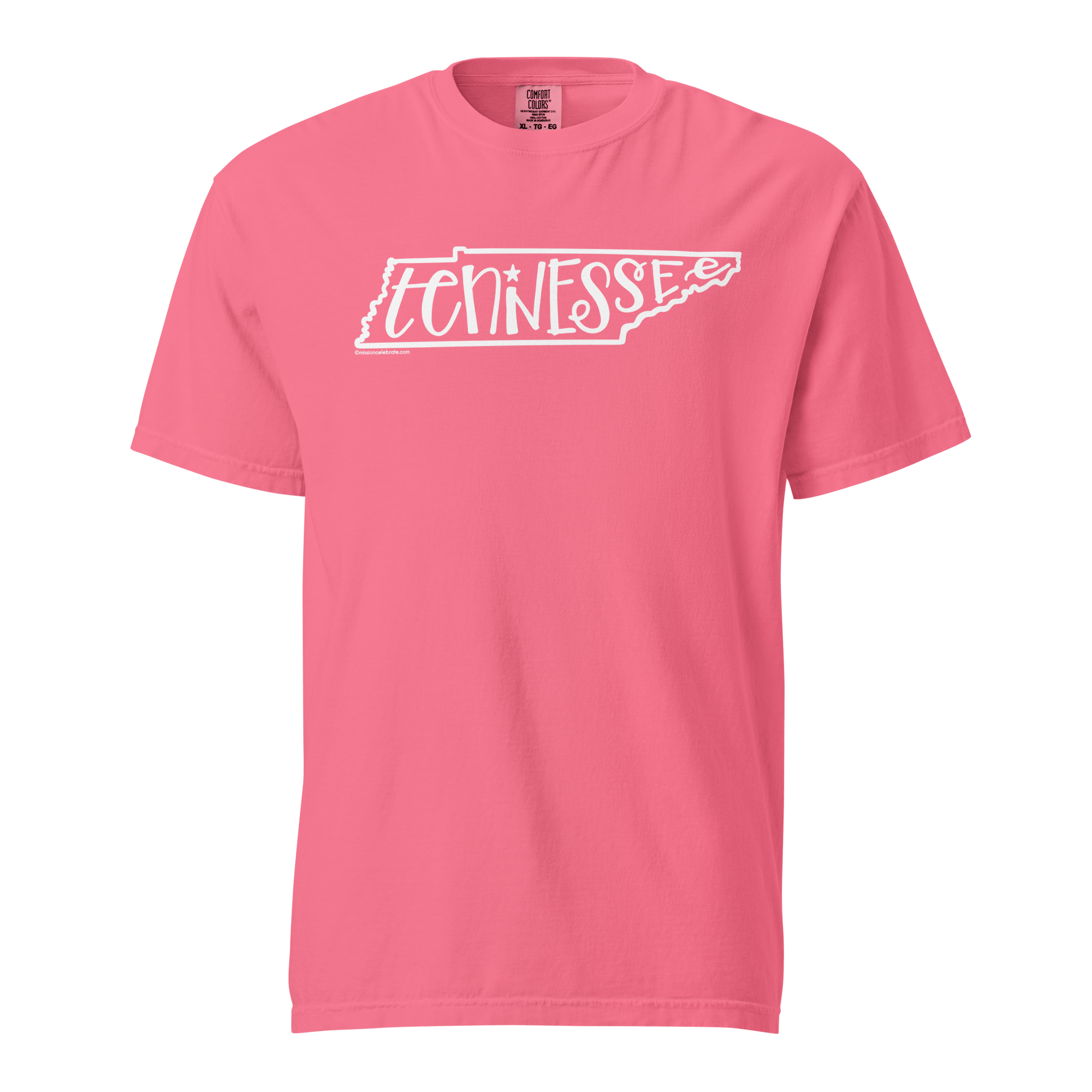 Tennessee T-shirt, Bouncy Letters Design, Comfort Colors Tee, State Pride