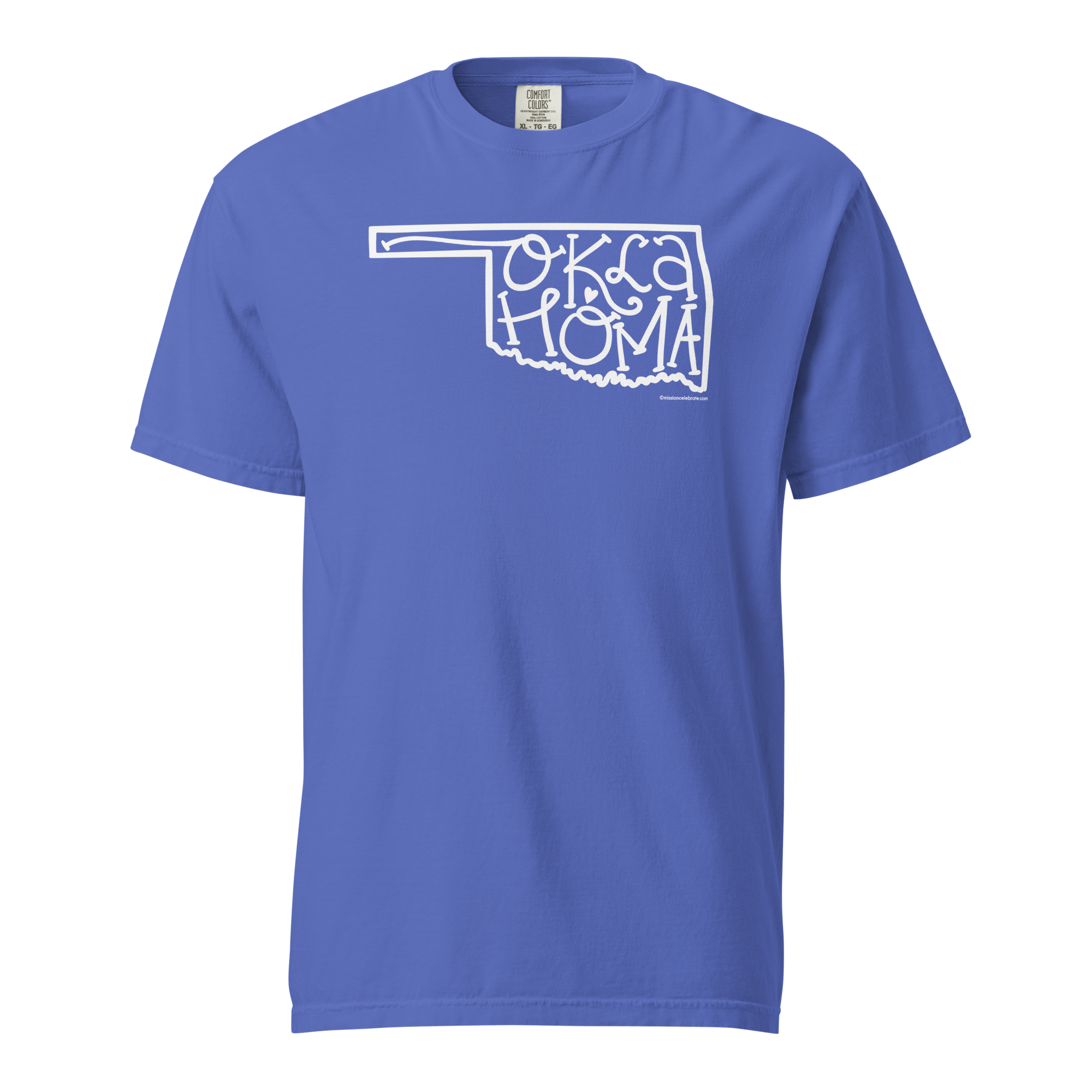 Oklahoma T-Shirt - Bouncy Letter Art by Leslie Gonce - State Pride Tee - Comfort Colors by Main Street Collective