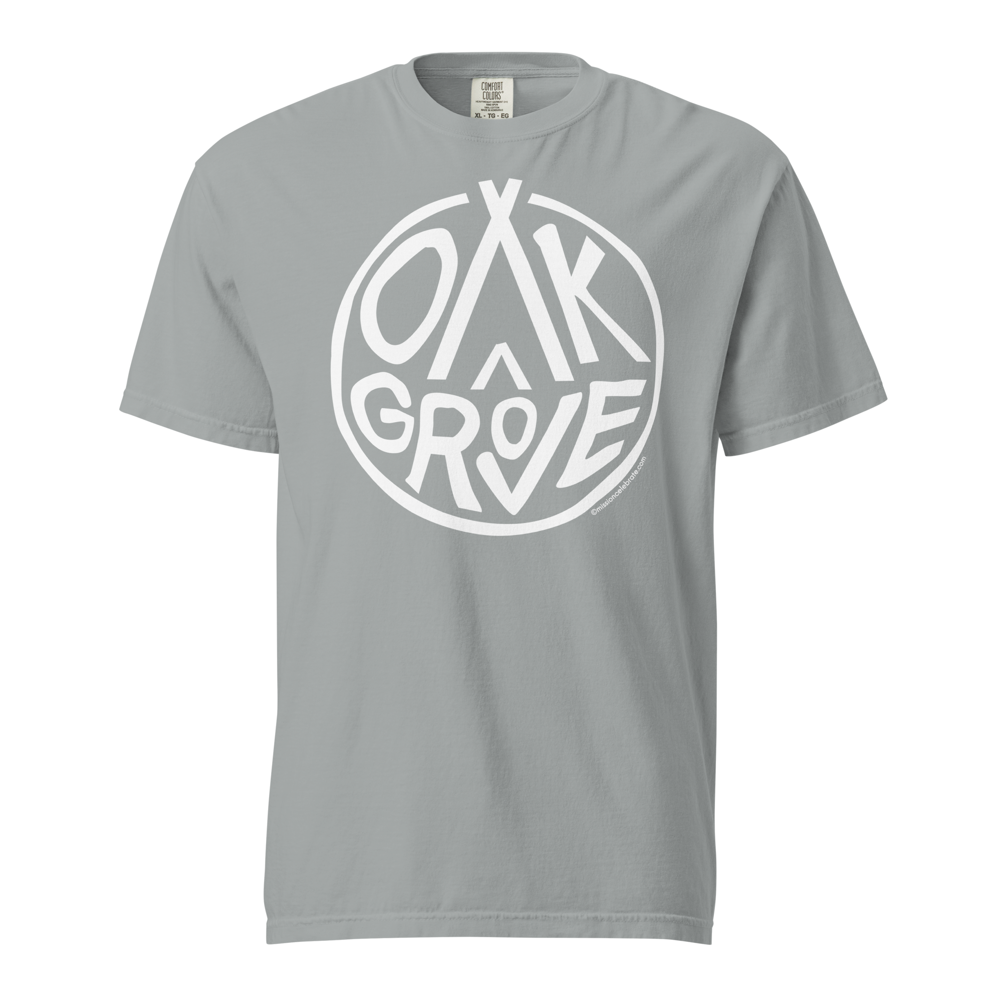 Oak Grove Handlettered Art by © Leslie Gonce Comfort Colors Short Sleeve Tee (MISSISSIPPI)