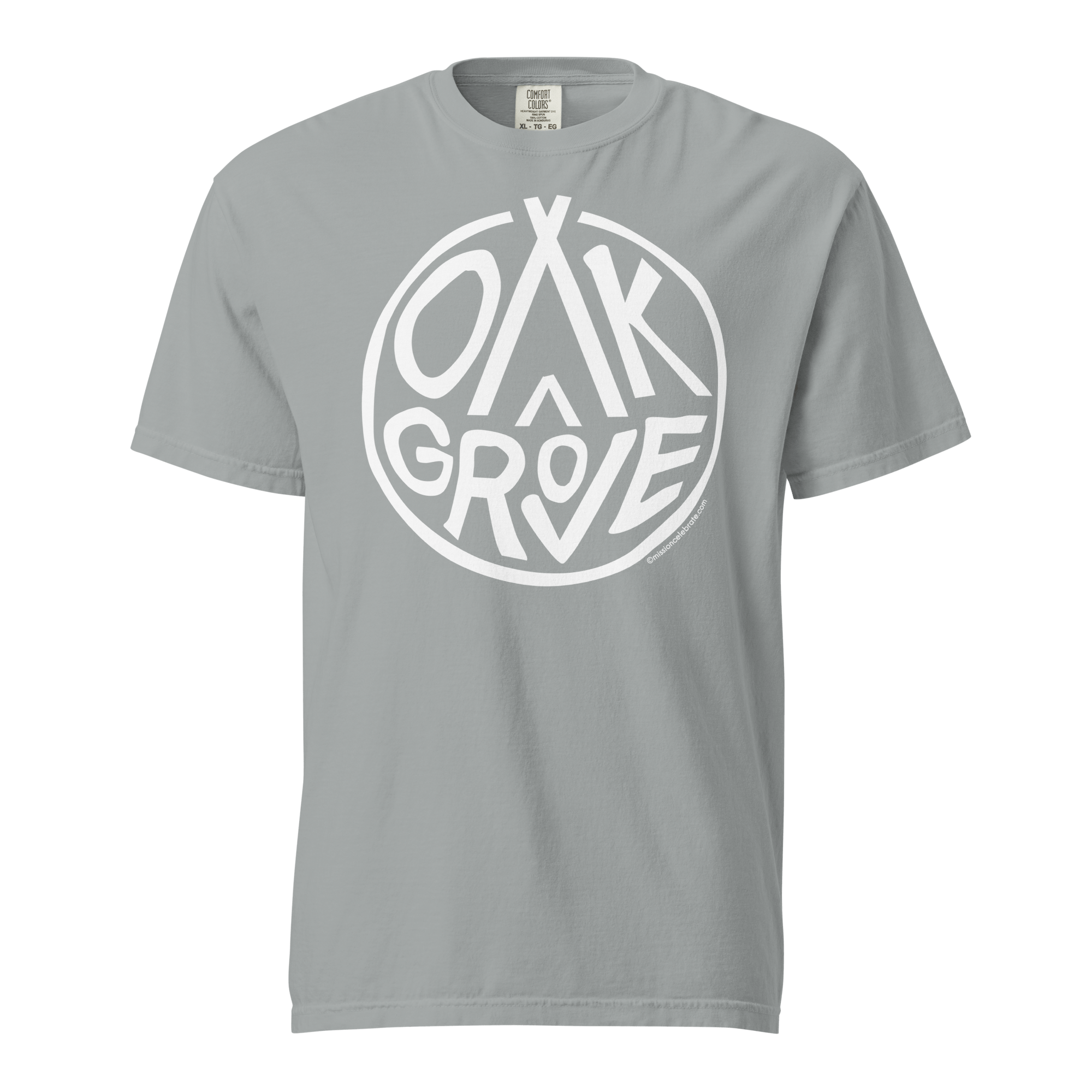 Oak Grove Handlettered Art by © Leslie Gonce Comfort Colors Short Sleeve Tee (MISSISSIPPI)