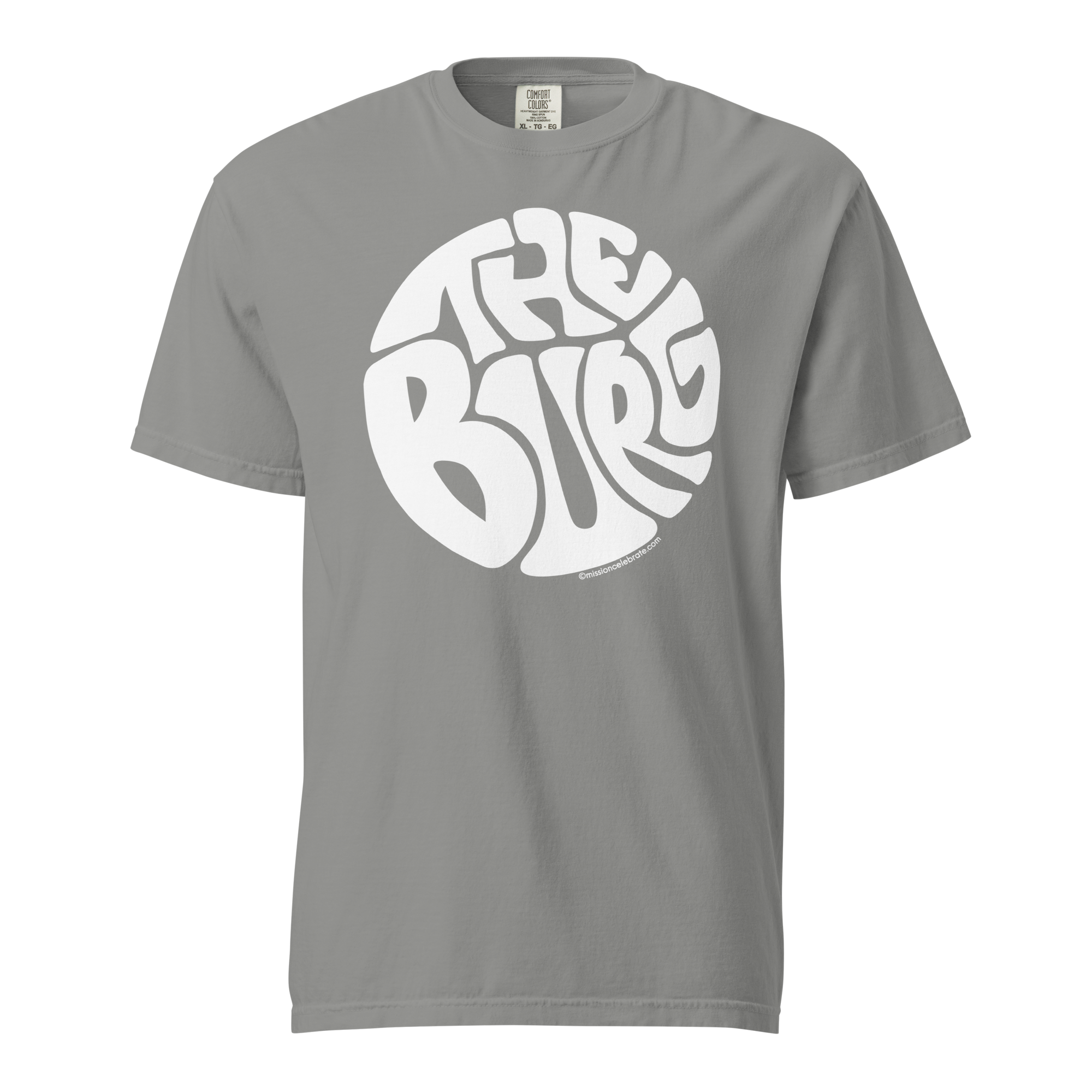 Hattiesburg The Hub City "The Burg" Handlettered Art by © Leslie Gonce Comfort Colors Short Sleeve Tee (MISSISSIPPI)