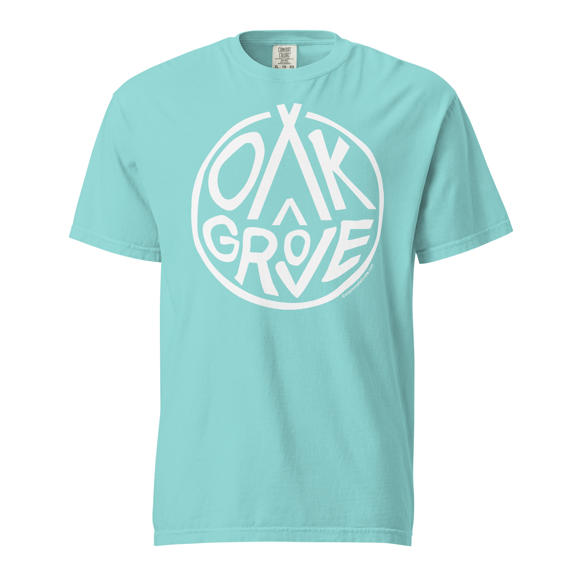 Oak Grove Handlettered Art by © Leslie Gonce Comfort Colors Short Sleeve Tee (MISSISSIPPI)