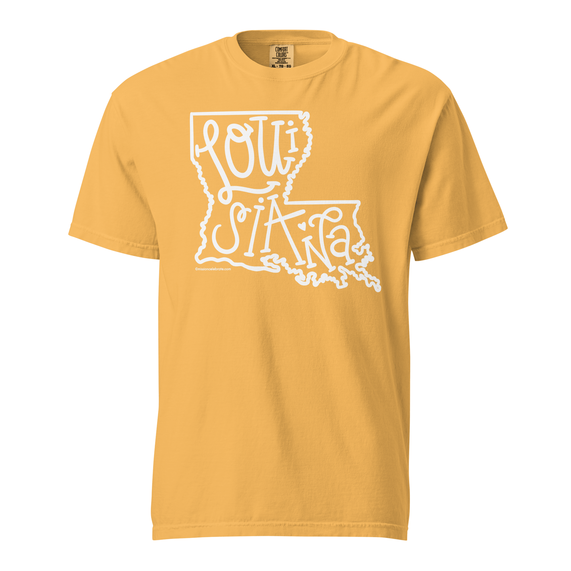 Louisiana State T-Shirt - Bouncy Lettering - Comfort Colors Tee