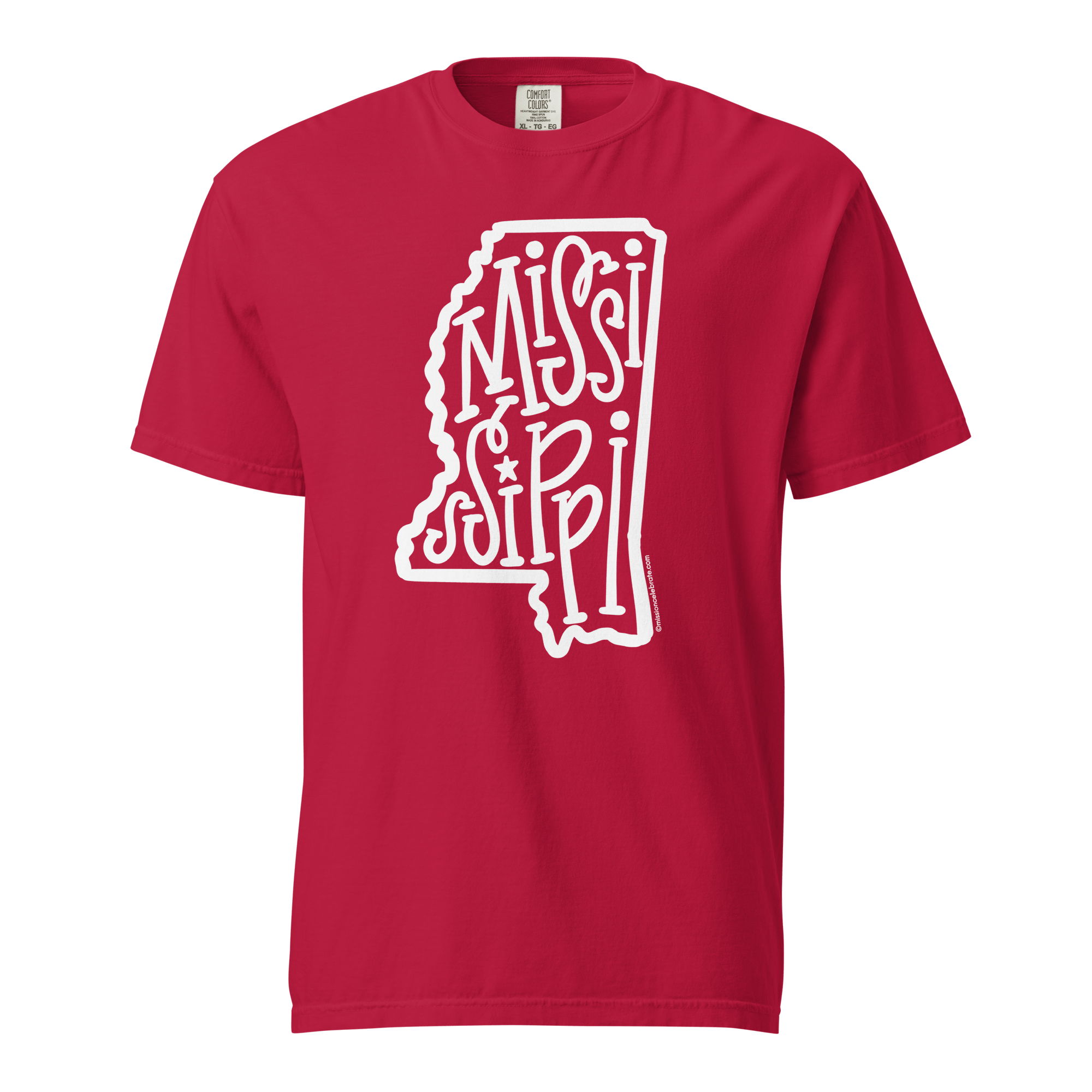 Mississippi T-shirt - Leslie Gonce Hand-lettered Design - Comfort Colors Unisex Tee - Main Street Collective