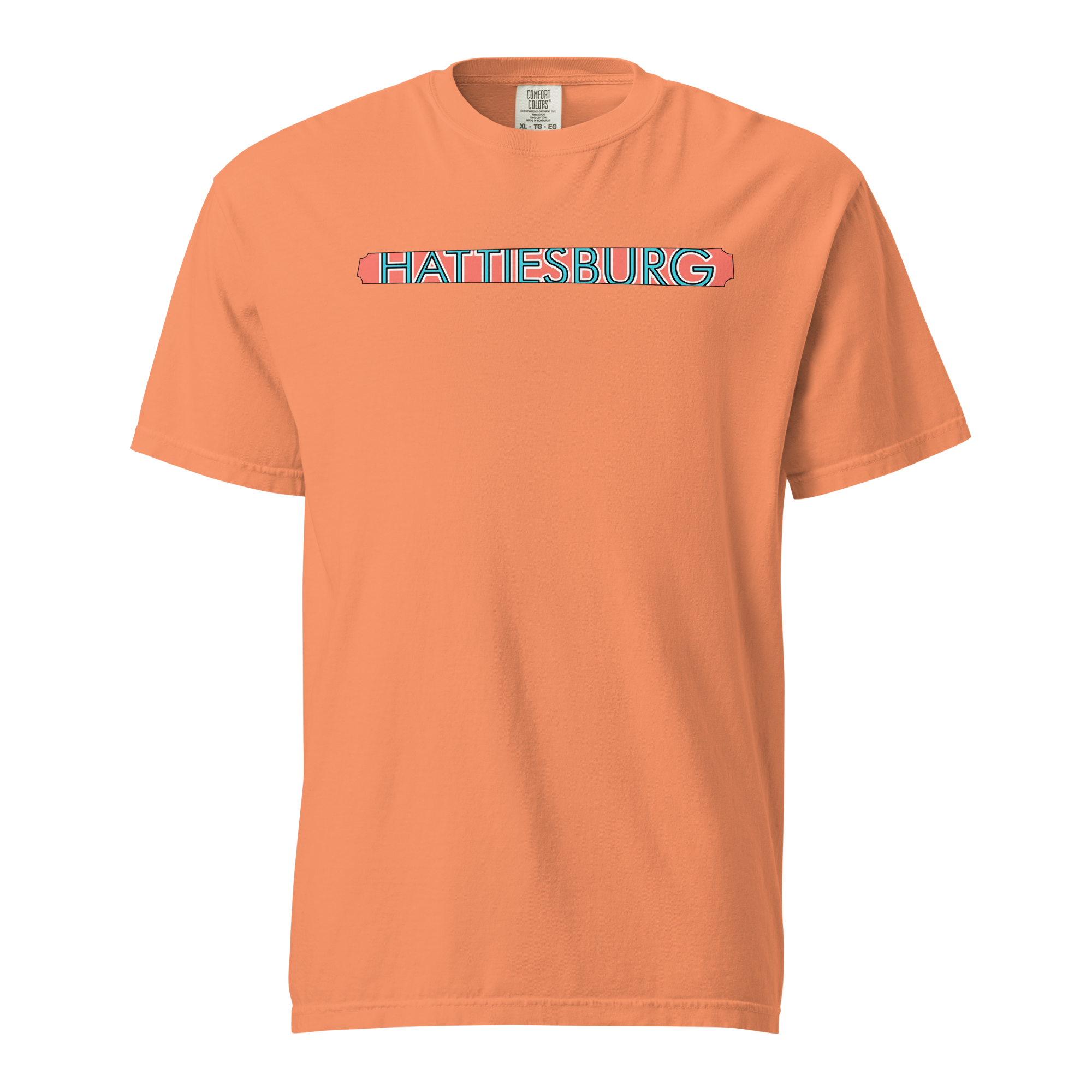 Hattiesburg Mississippi Retro T-Shirt - Vintage Style Orange Tee