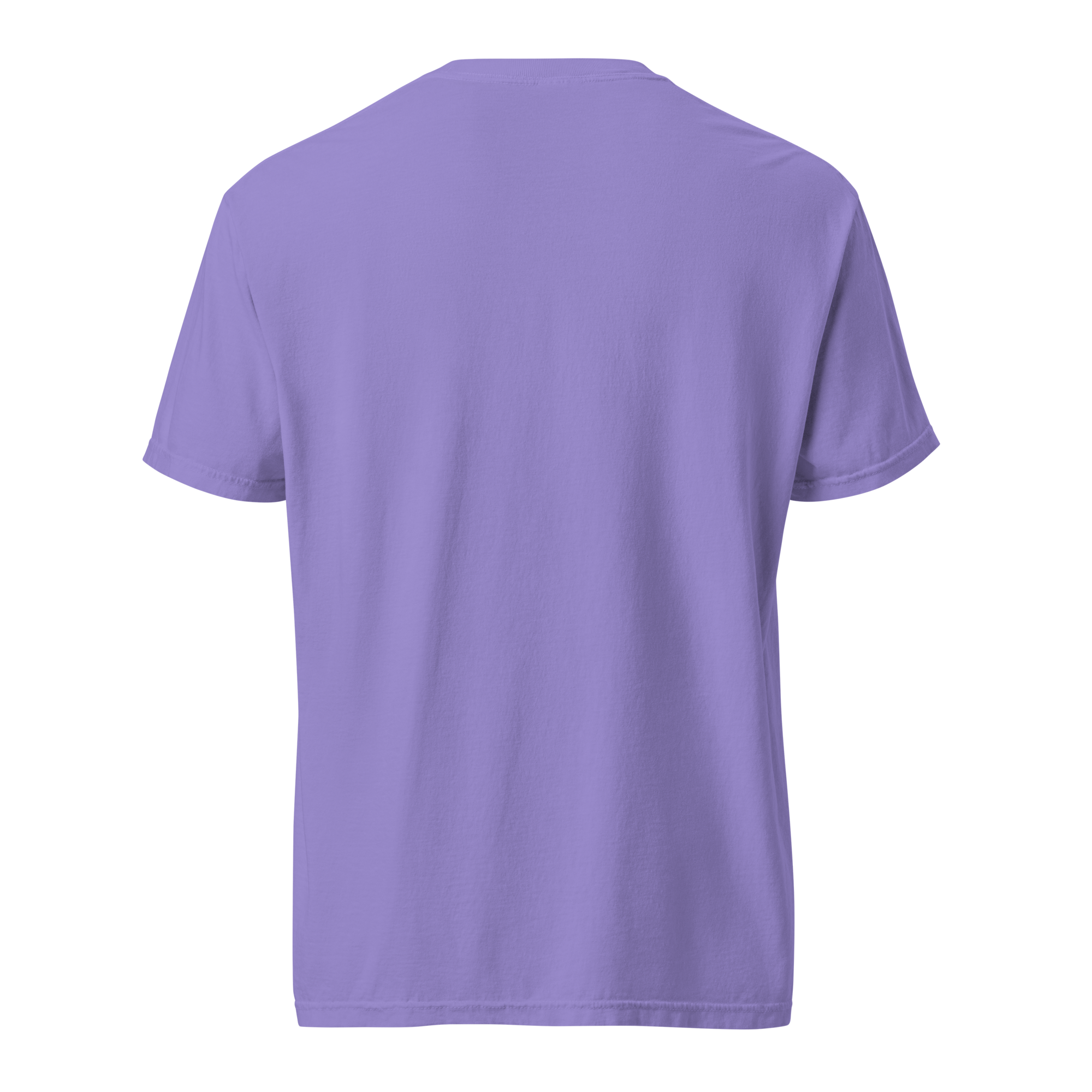 Lilac T-Shirt Back View | Main Street Collective | Casual Cotton Tee | Plain Unisex Shirt