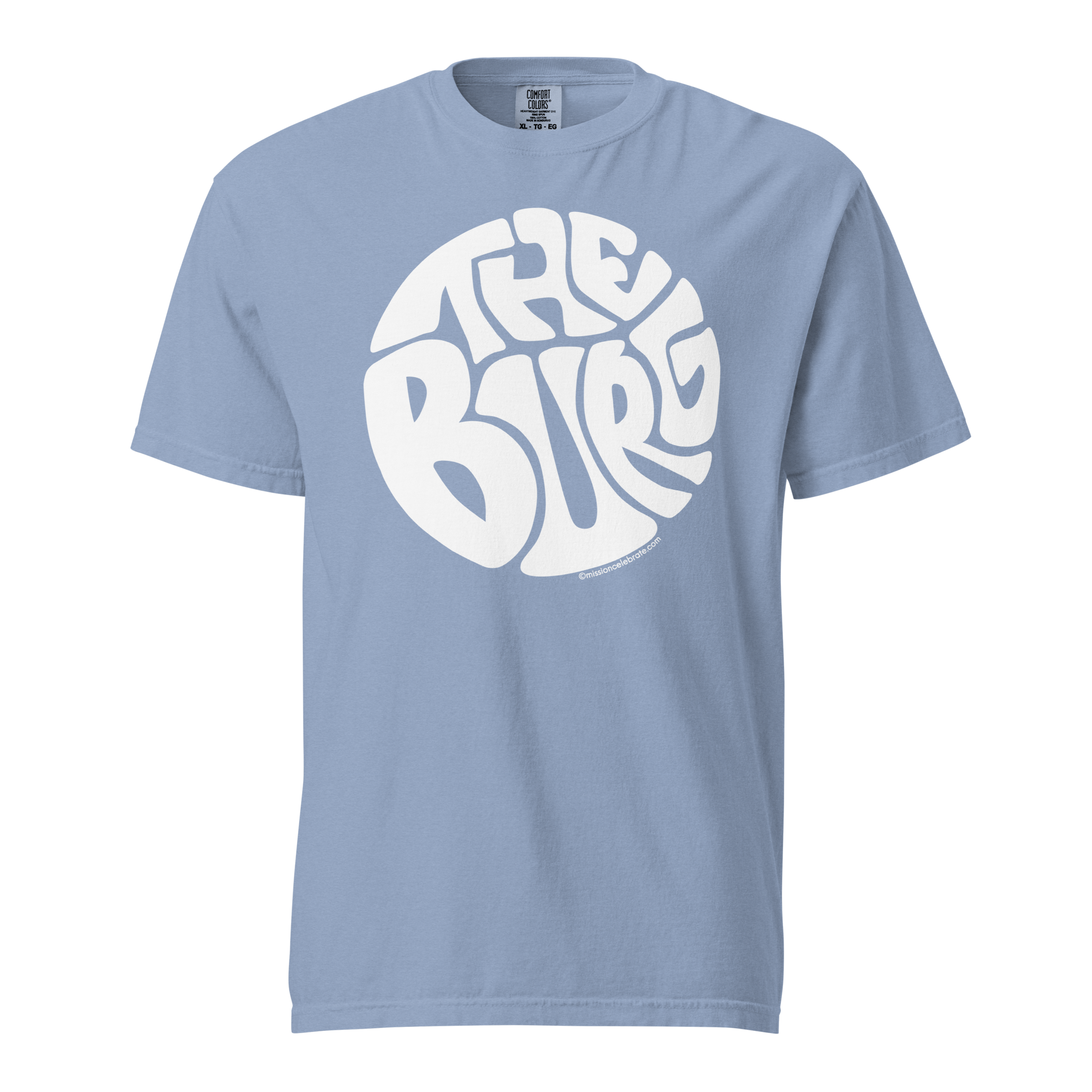 Hattiesburg The Hub City "The Burg" Handlettered Art by © Leslie Gonce Comfort Colors Short Sleeve Tee (MISSISSIPPI)