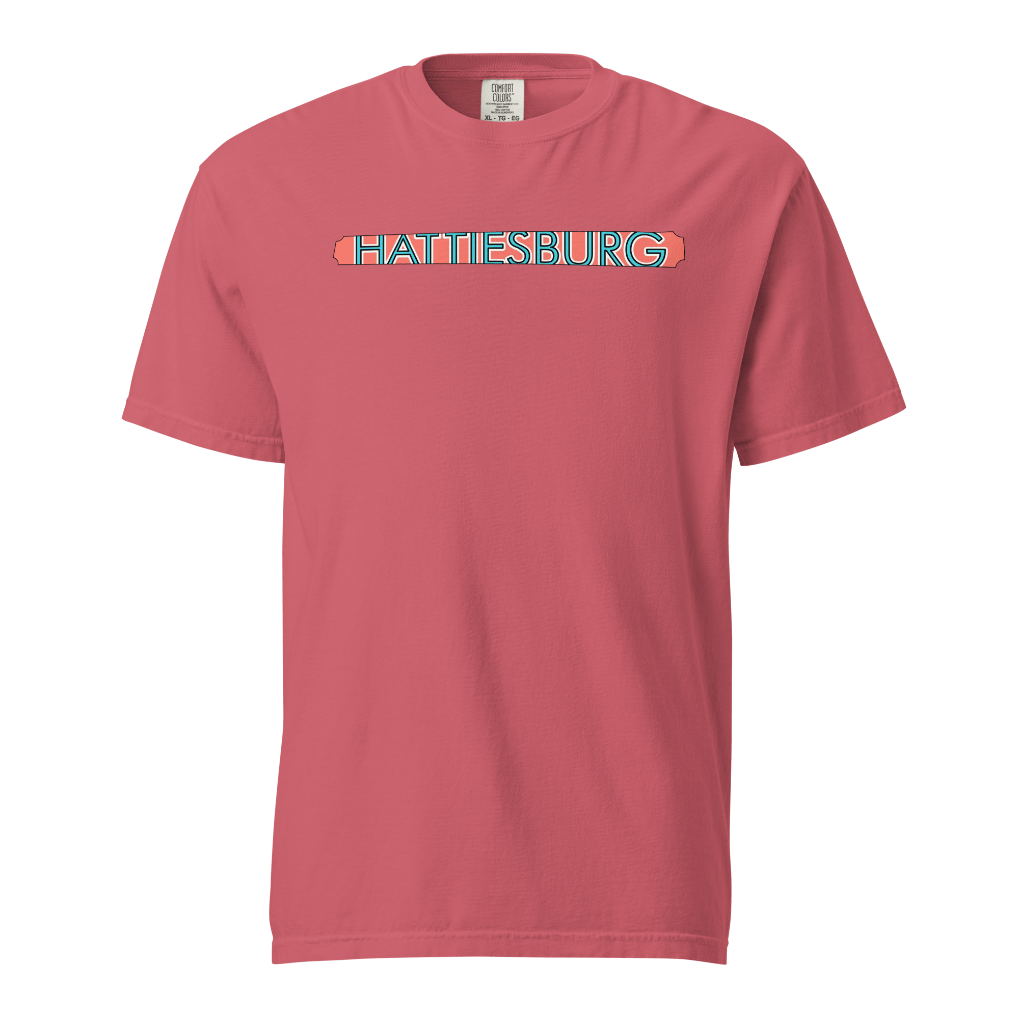 Hattiesburg Mississippi T-shirt: The Hub City Collage Art - Main Street Collective Comfort Colors Tee