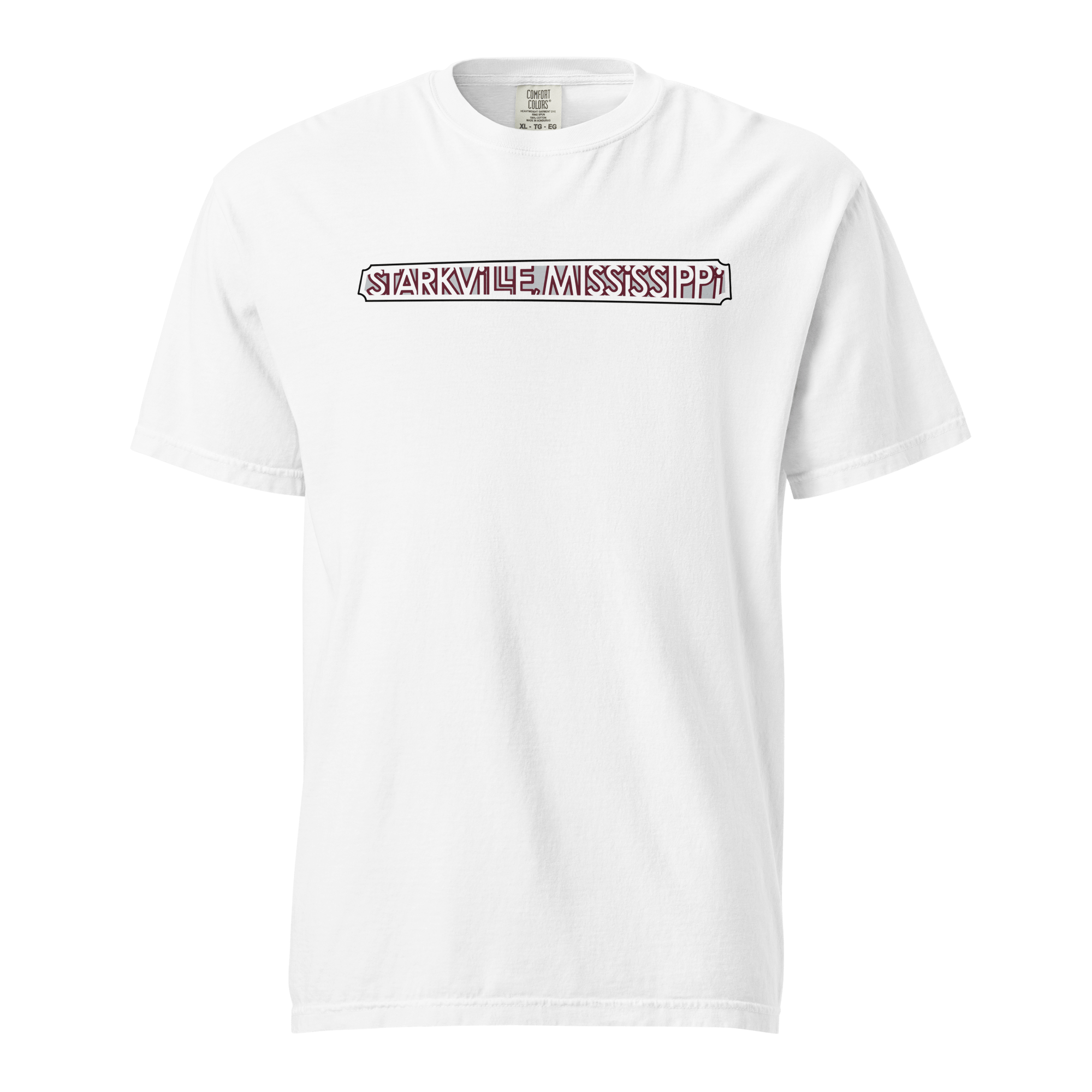 Starkville Mississippi T-Shirt: Starkvegas Collage Art Comfort Colors Tee by Main Street Collective