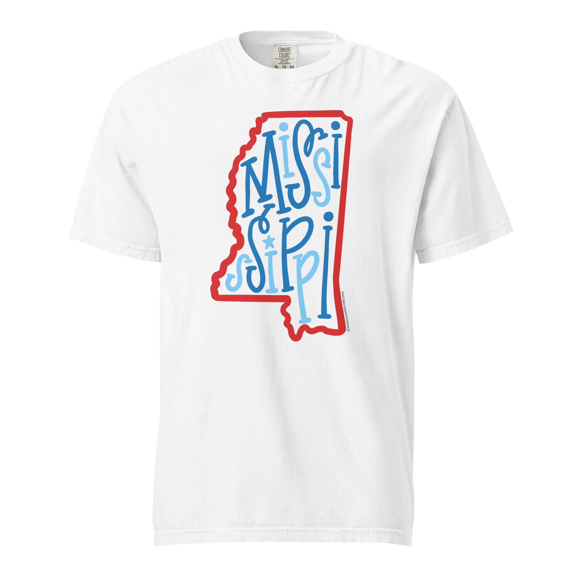 Mississippi T-Shirt - State Pride Comfort Colors Tee by Leslie Gonce - Main Street Collective