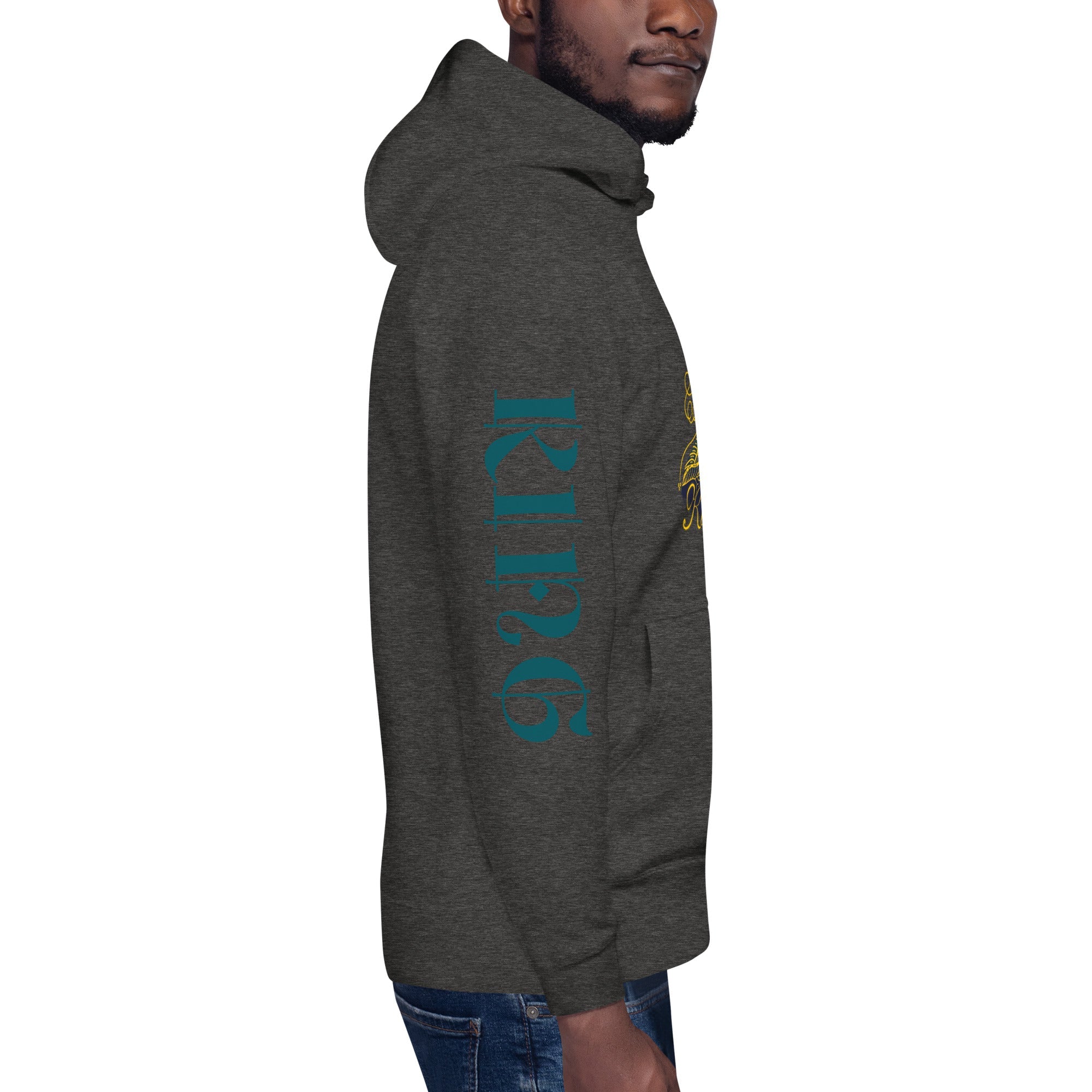 KING Hoodie: Long-Sleeve Unisex Fleece Pullover with Crowned Lion Graphic. Stylish & Comfortable!