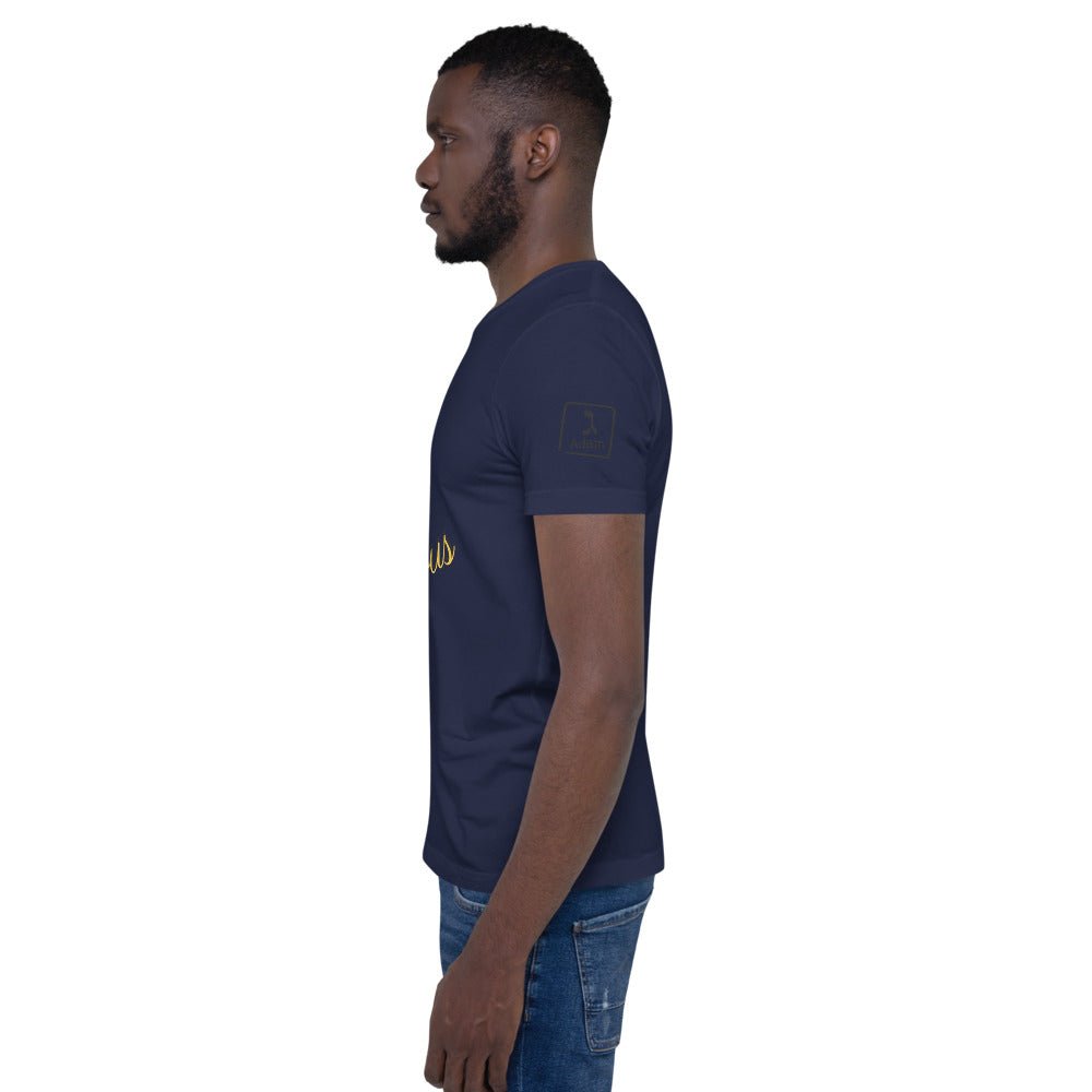 Man in Navy "We The Righteous" T-Shirt - Unisex Short Sleeve by Main Street Collective