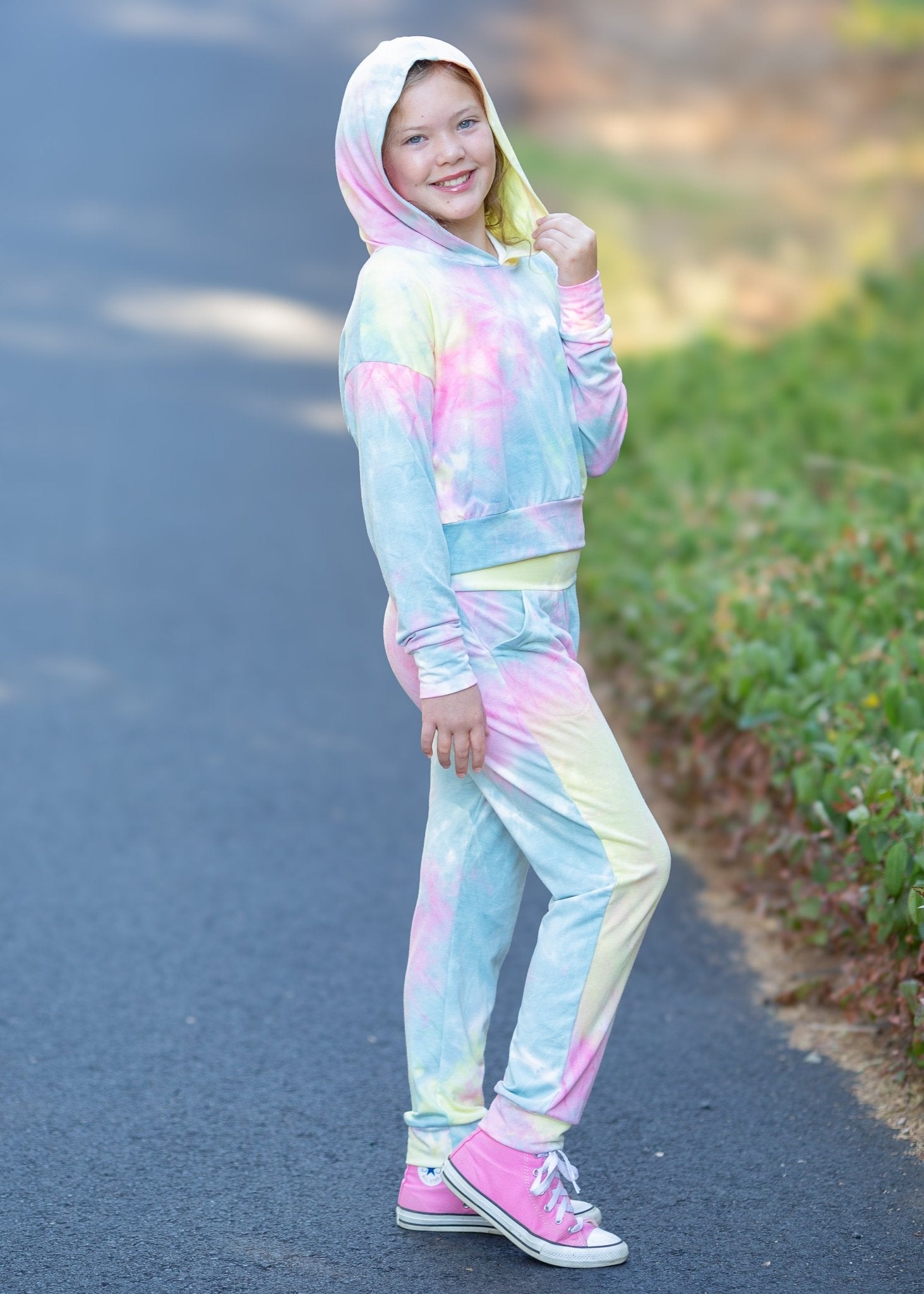 Girls Tie Dye Jogger Set - Trendy Kids Apparel | Main Street Collective